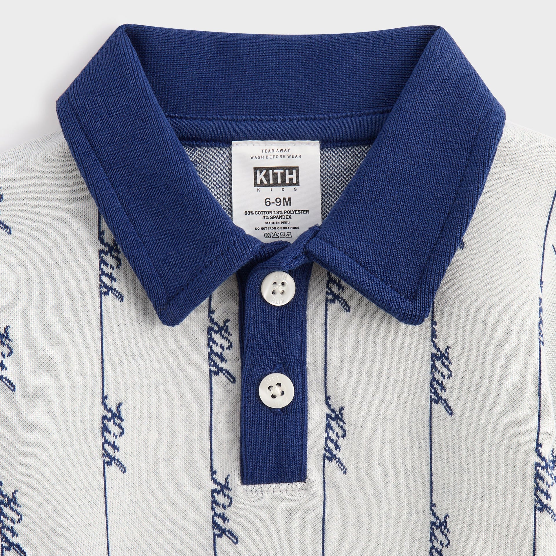 Kith Baby Script Knit Tilden Polo - Sandrift