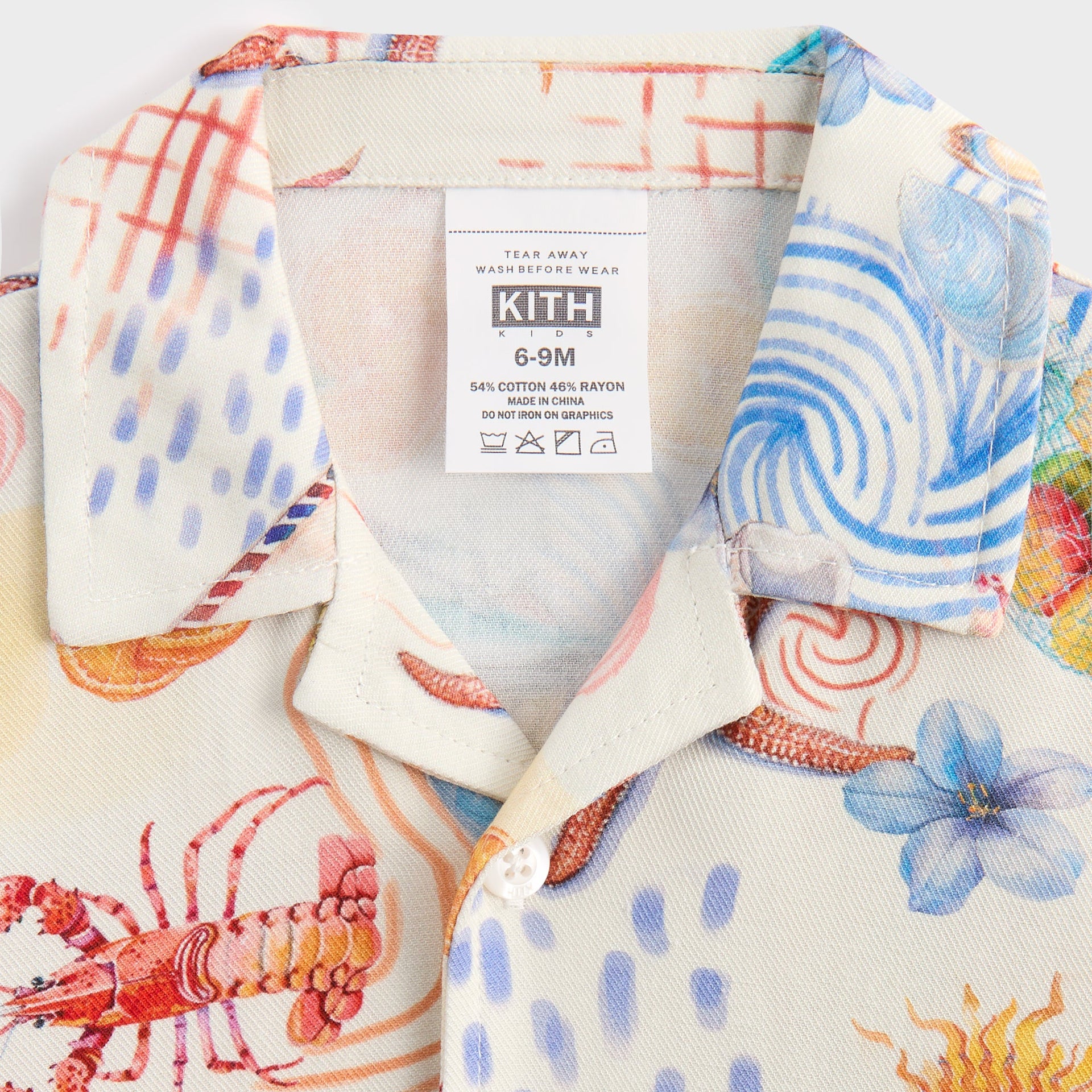 Kith Baby Summer Picnic Thompson Camp Shirt - Sandrift