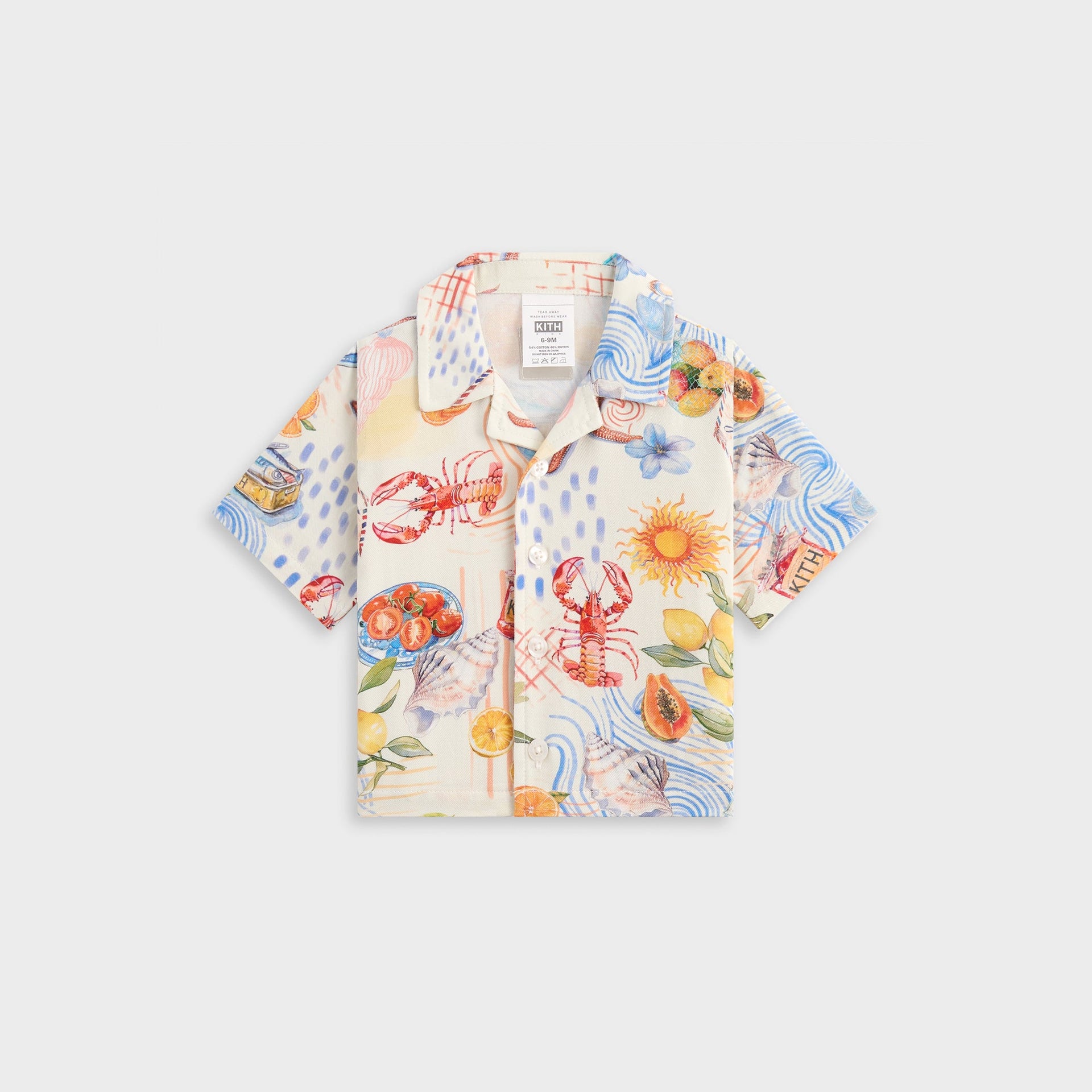 Kith Baby Summer Picnic Thompson Camp Shirt - Sandrift
