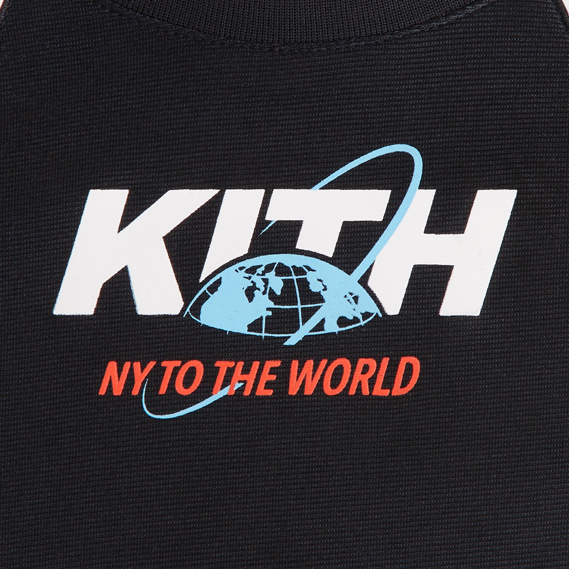 Kith Baby New York to the World Unisphere Faille Jersey - Black