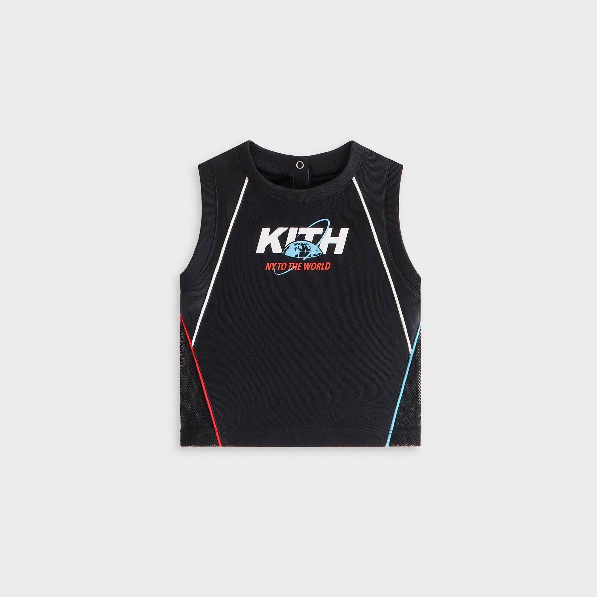 Kith Baby New York to the World Unisphere Faille Jersey - Black