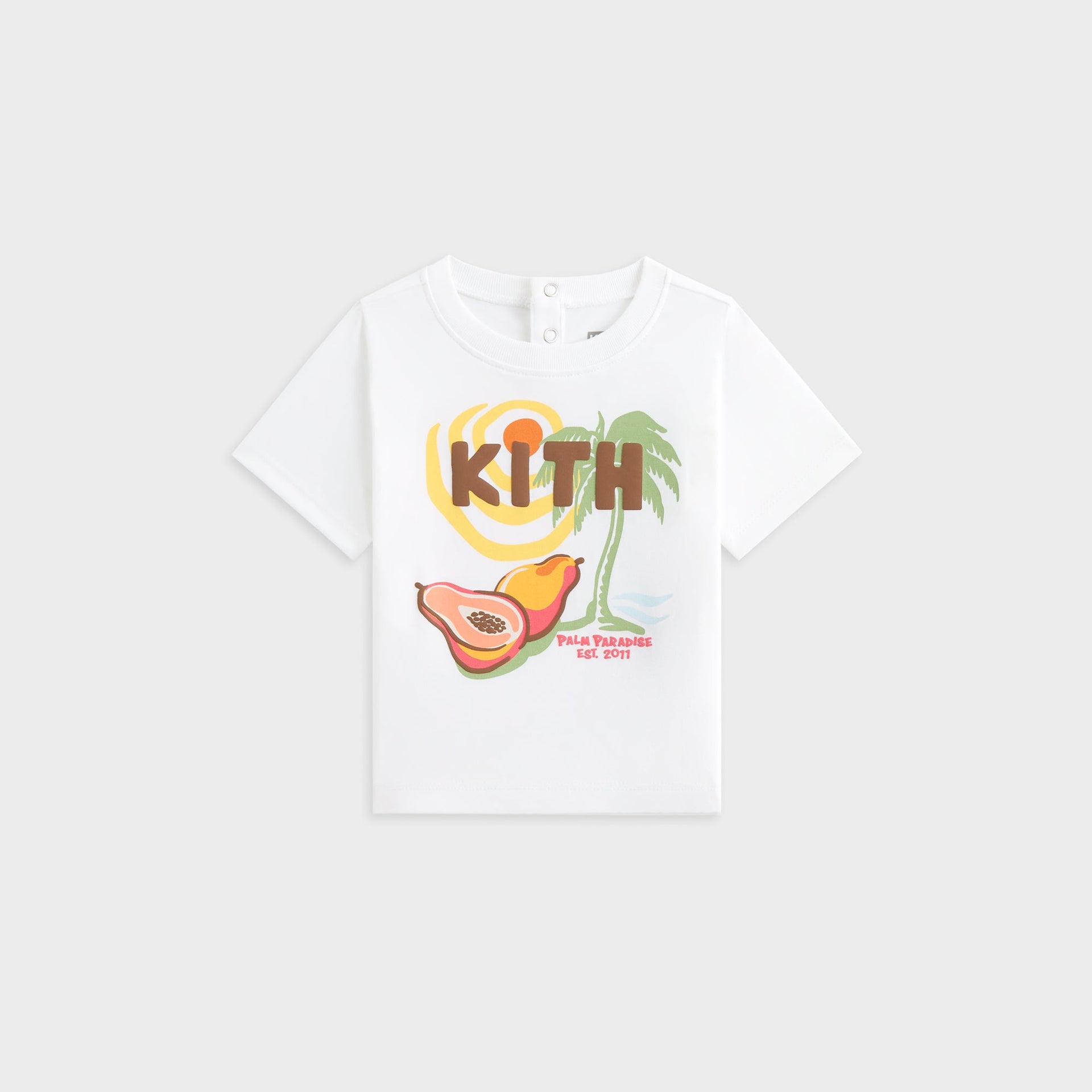 Kith Baby Palm Paradise Vacation Tee - White