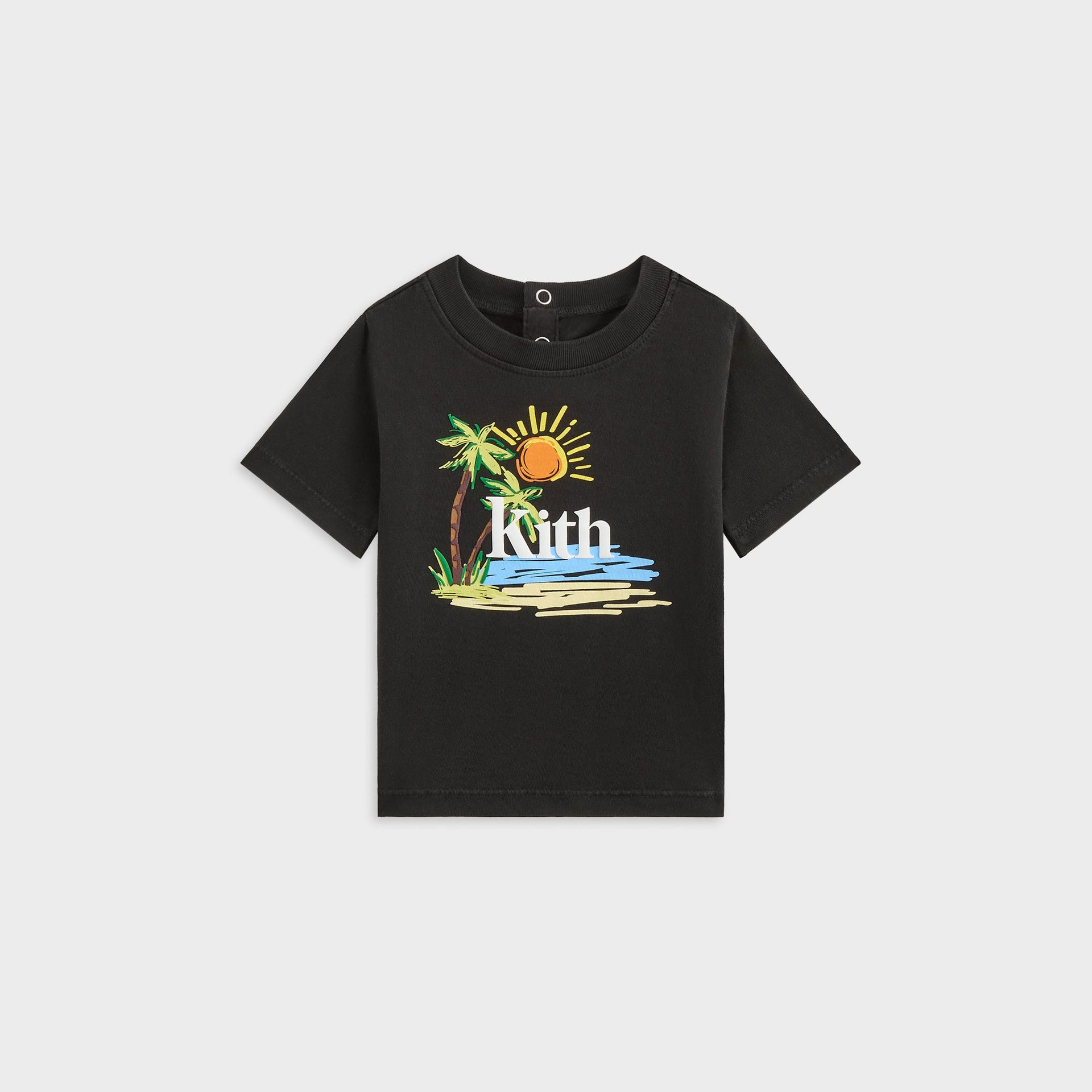 Kith Baby Summer Serif Vintage Tee - Black