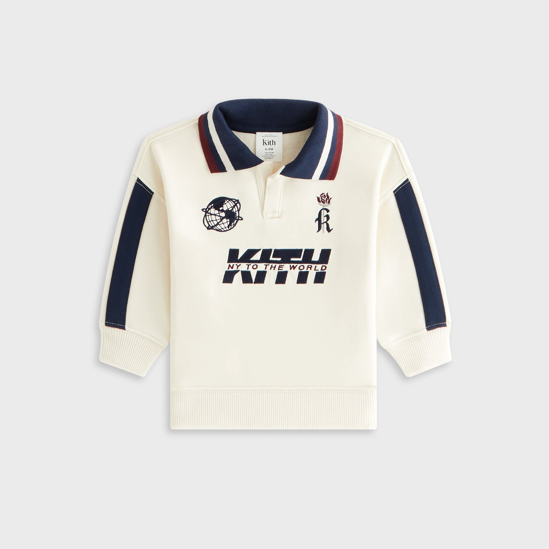 Kith Baby Collegiate Nelson Collared Pullover - Muslin