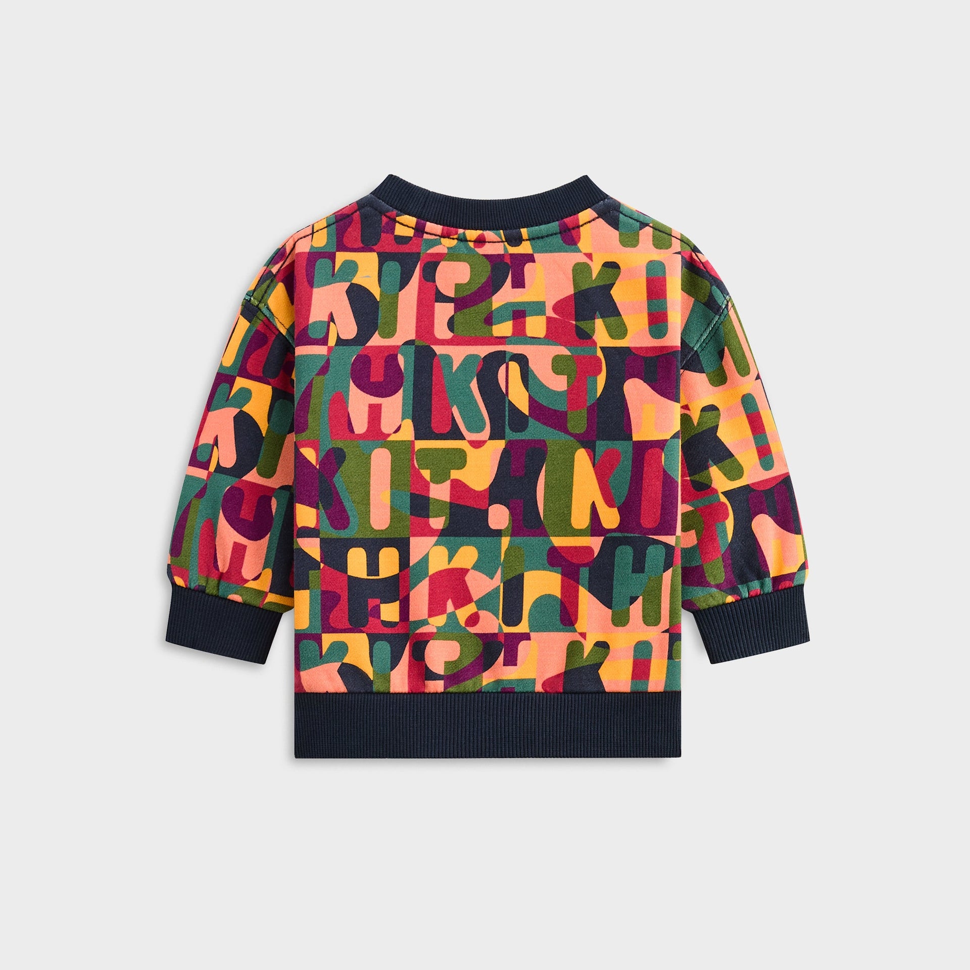 Kith Baby Printed Monogram Nelson Crewneck Sweatshirt - Nocturnal