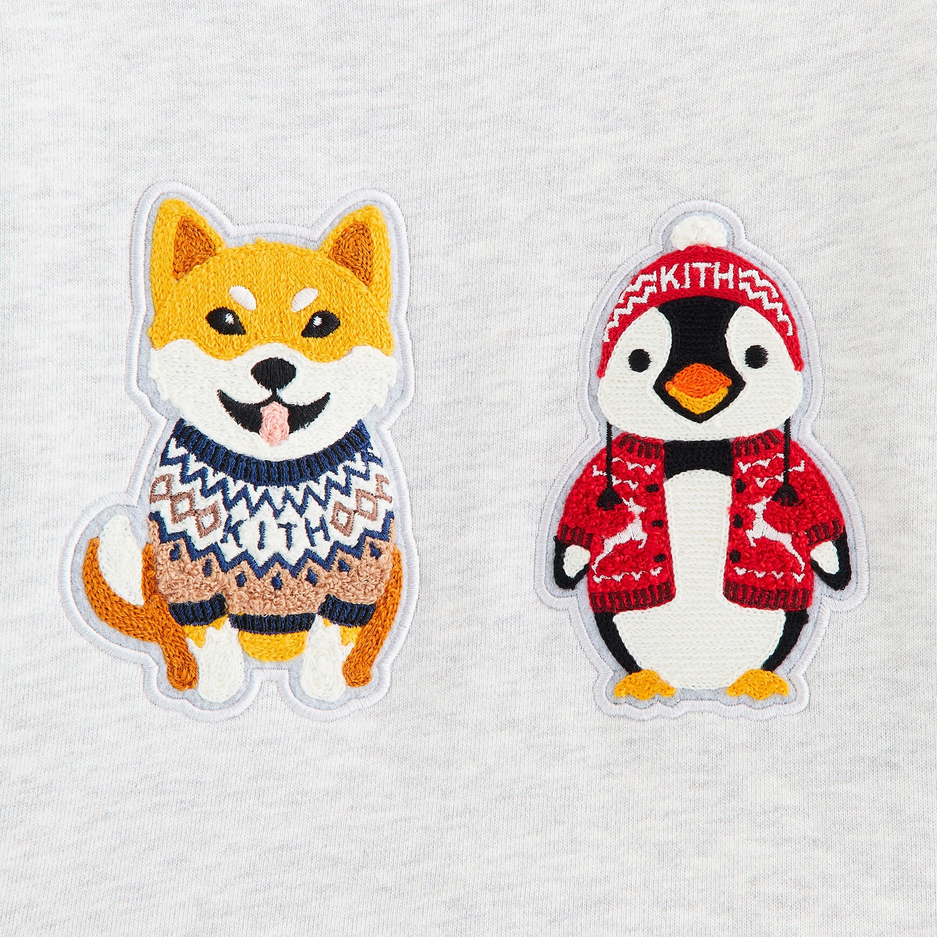 Kithmas Baby & Friends Crewneck - Light Heather Grey