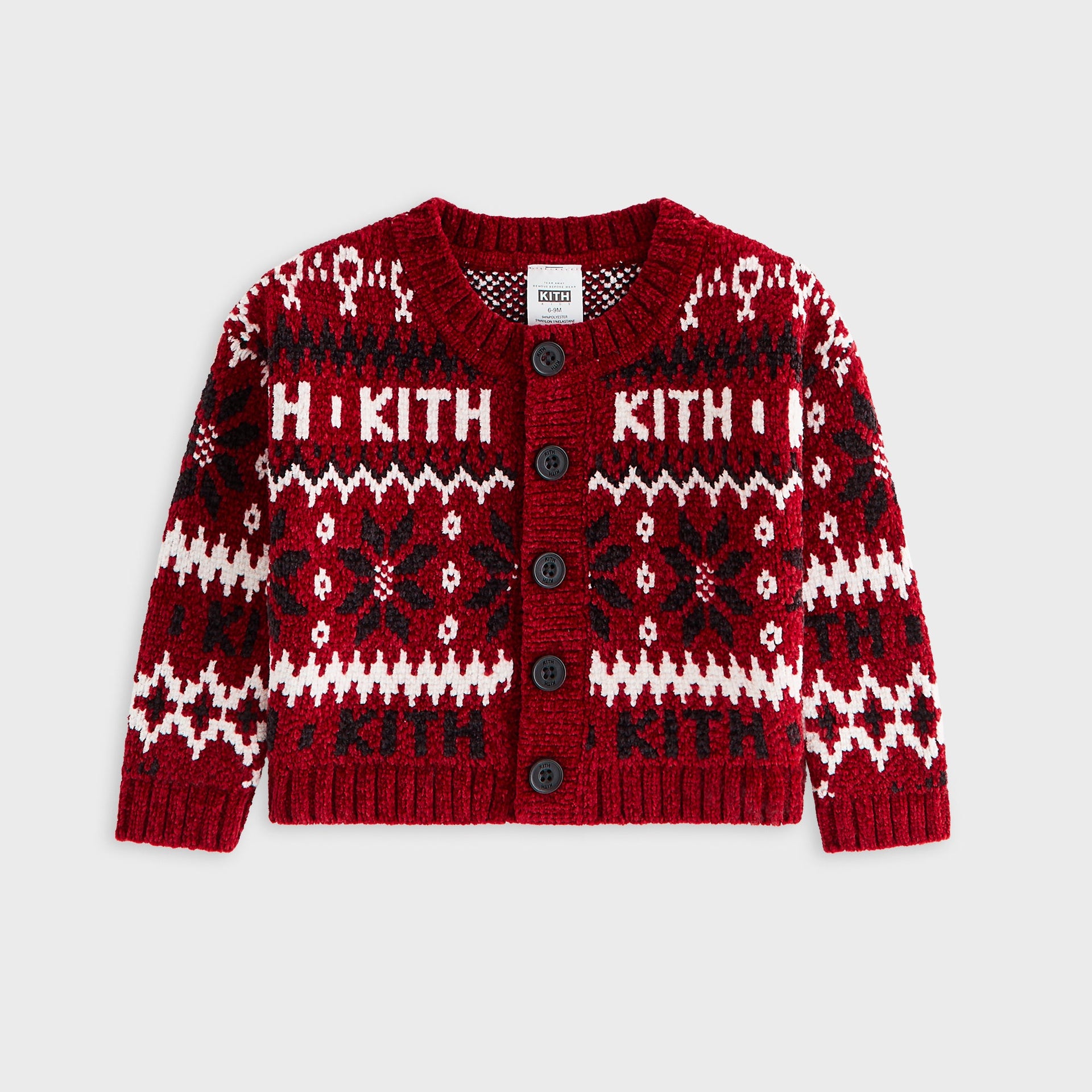 Kithmas Baby Fair Isle Chenille Cardigan - Allure