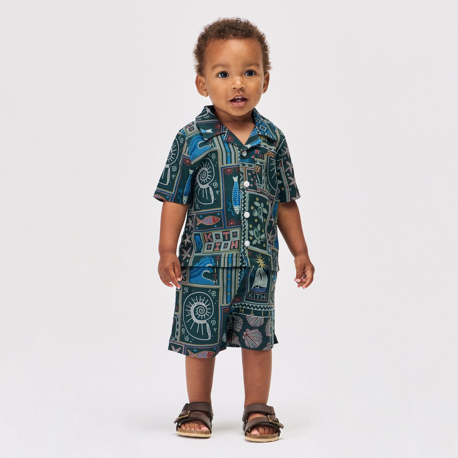 Kith Baby Beach Tile Thompson Camp Shirt - Stadium - PH