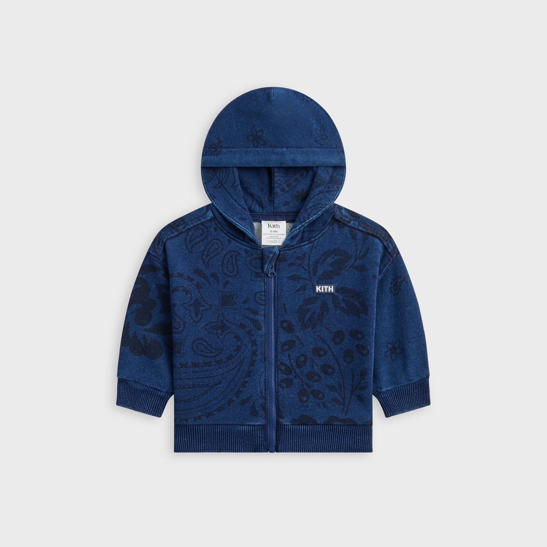 Kith Baby Full Zip Hoodie - Dark Indigo - PH