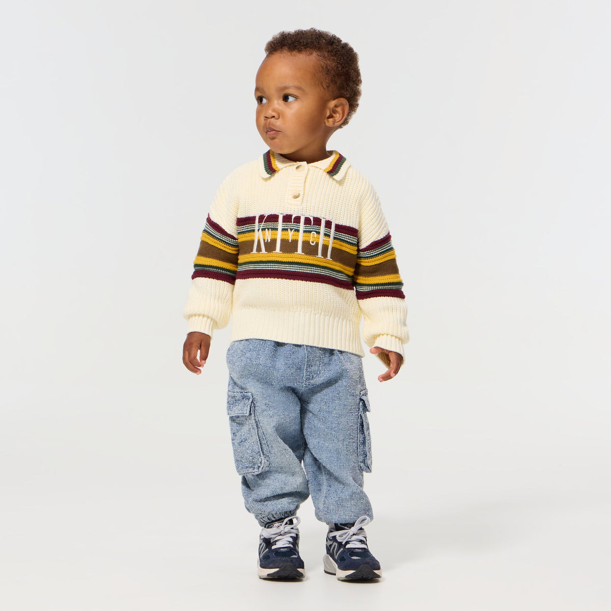 Kith Baby Chunky Knit Rugby Shirt - Sandrift
