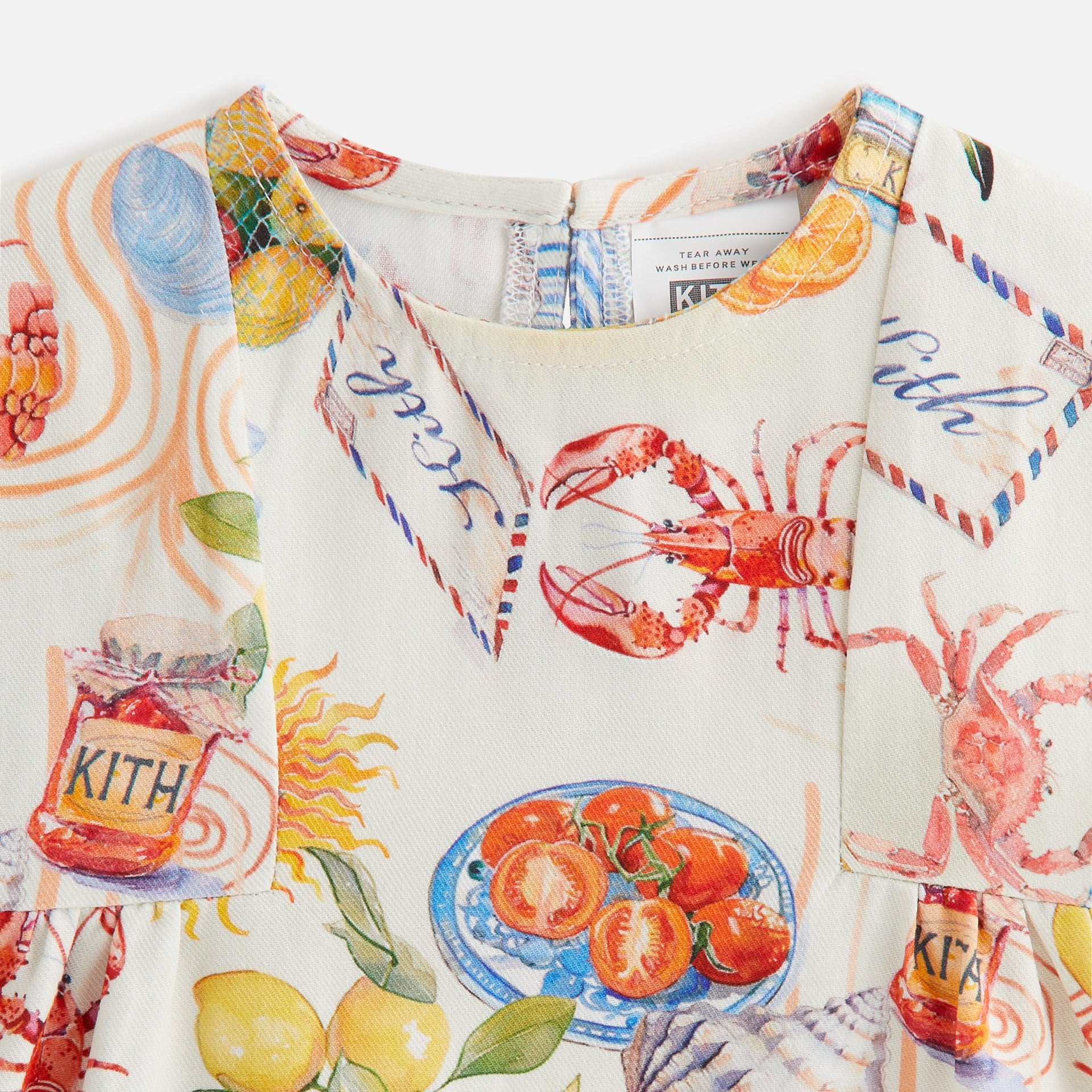 Kith Baby Summer Picnic Dress Bloomer Set - Sandrift