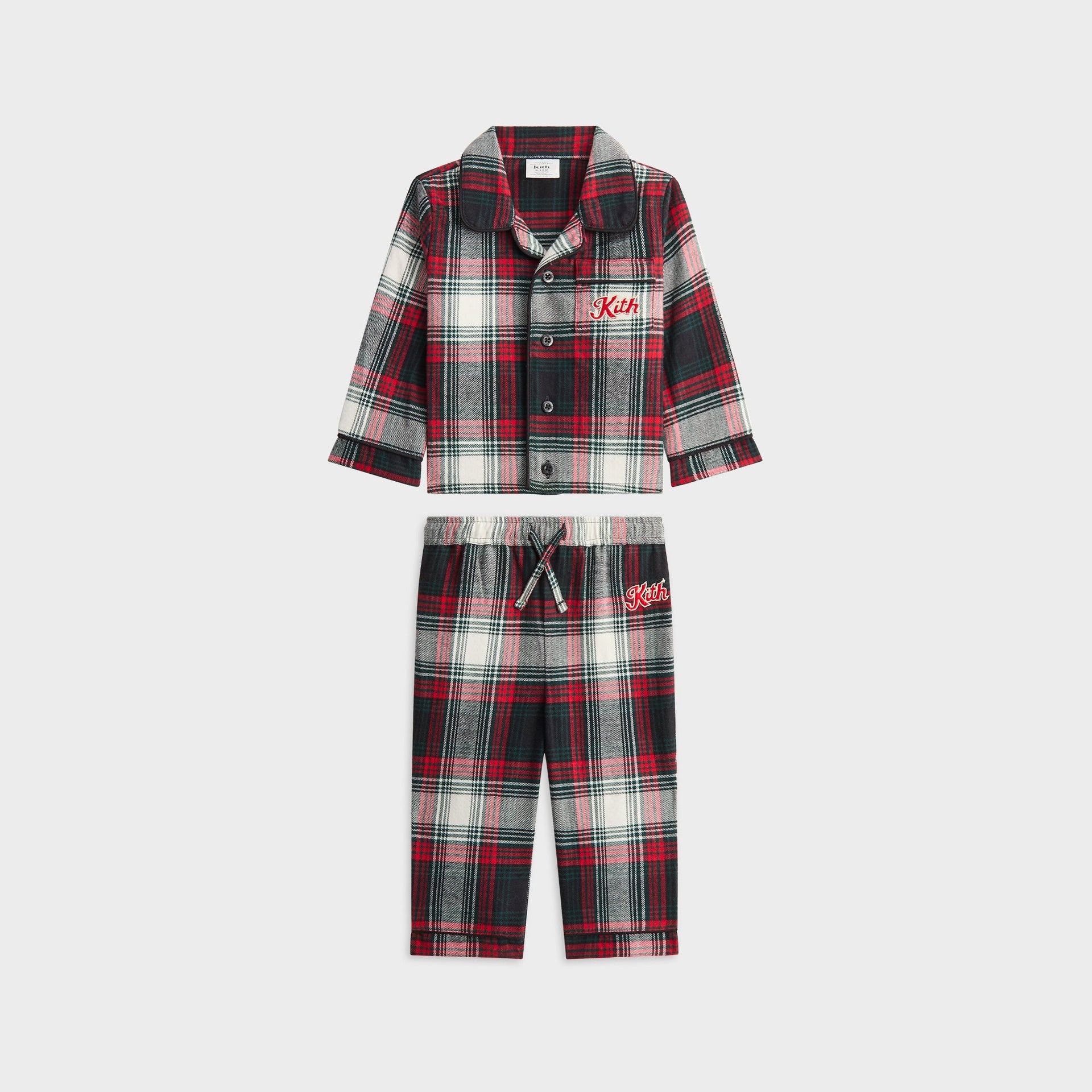 Kithmas Baby Plaid Lounge Set - Black