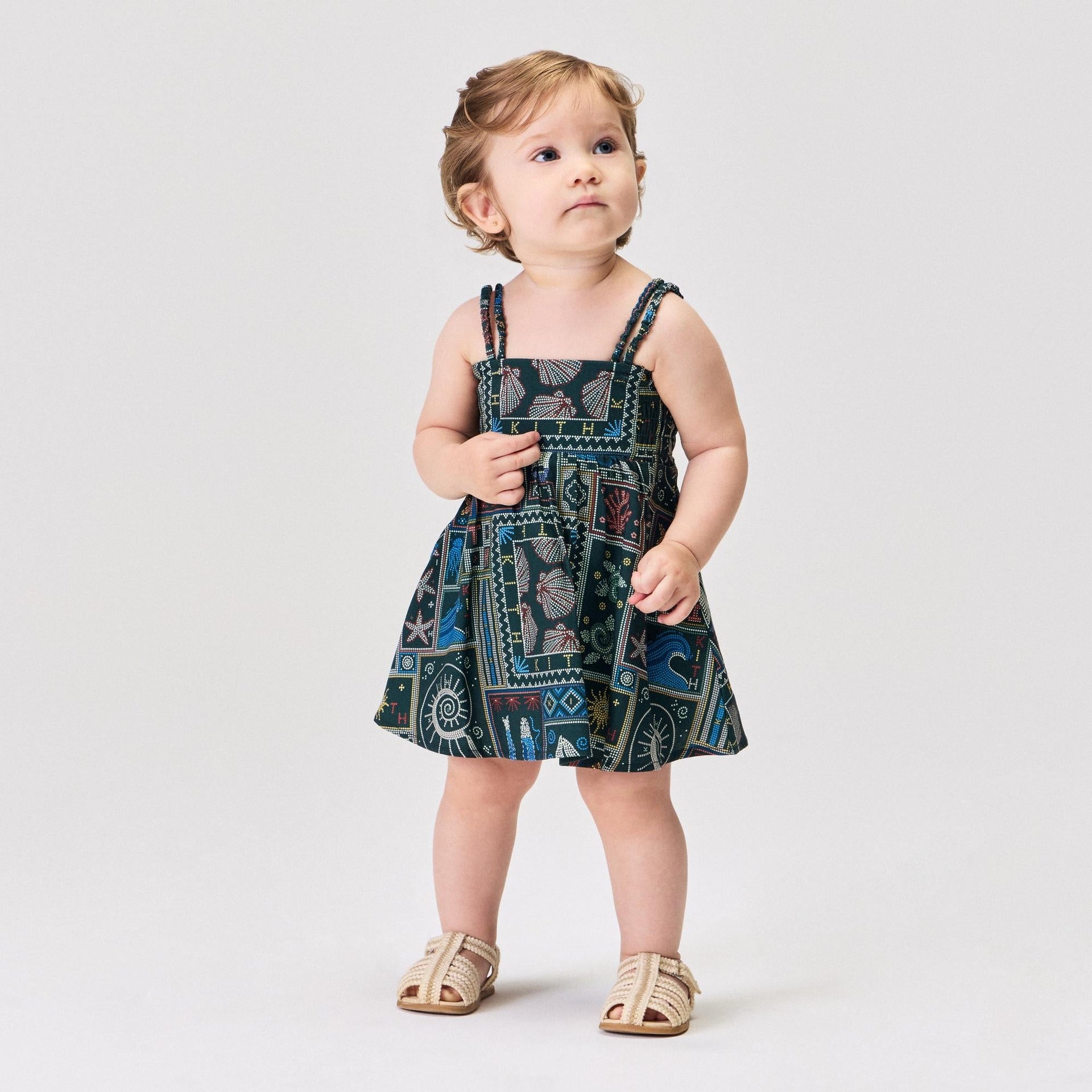 Kith Baby Beach Tile Dress Bloomer Set - Stadium - PH