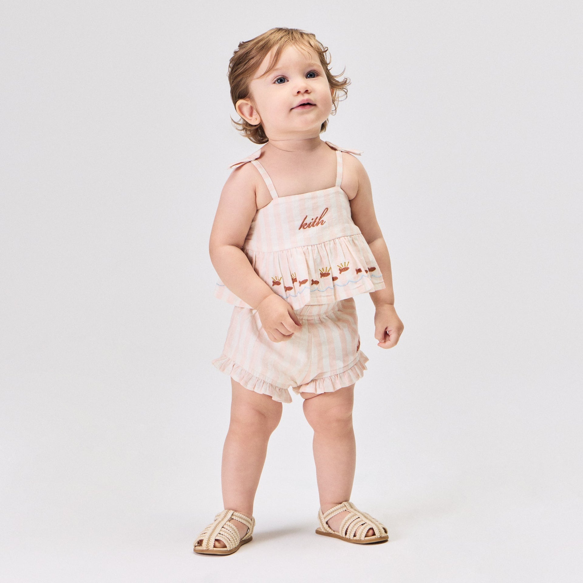 Kith Baby Embroidered Peplum Short Set - Sahara - PH