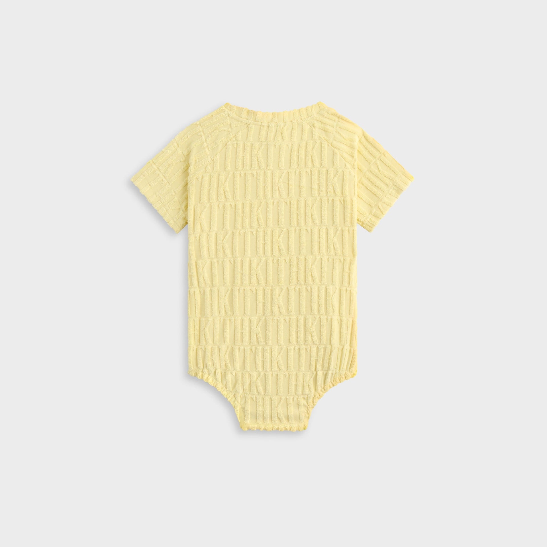 Kith Baby Monogram Terry Henley Romper - Ray