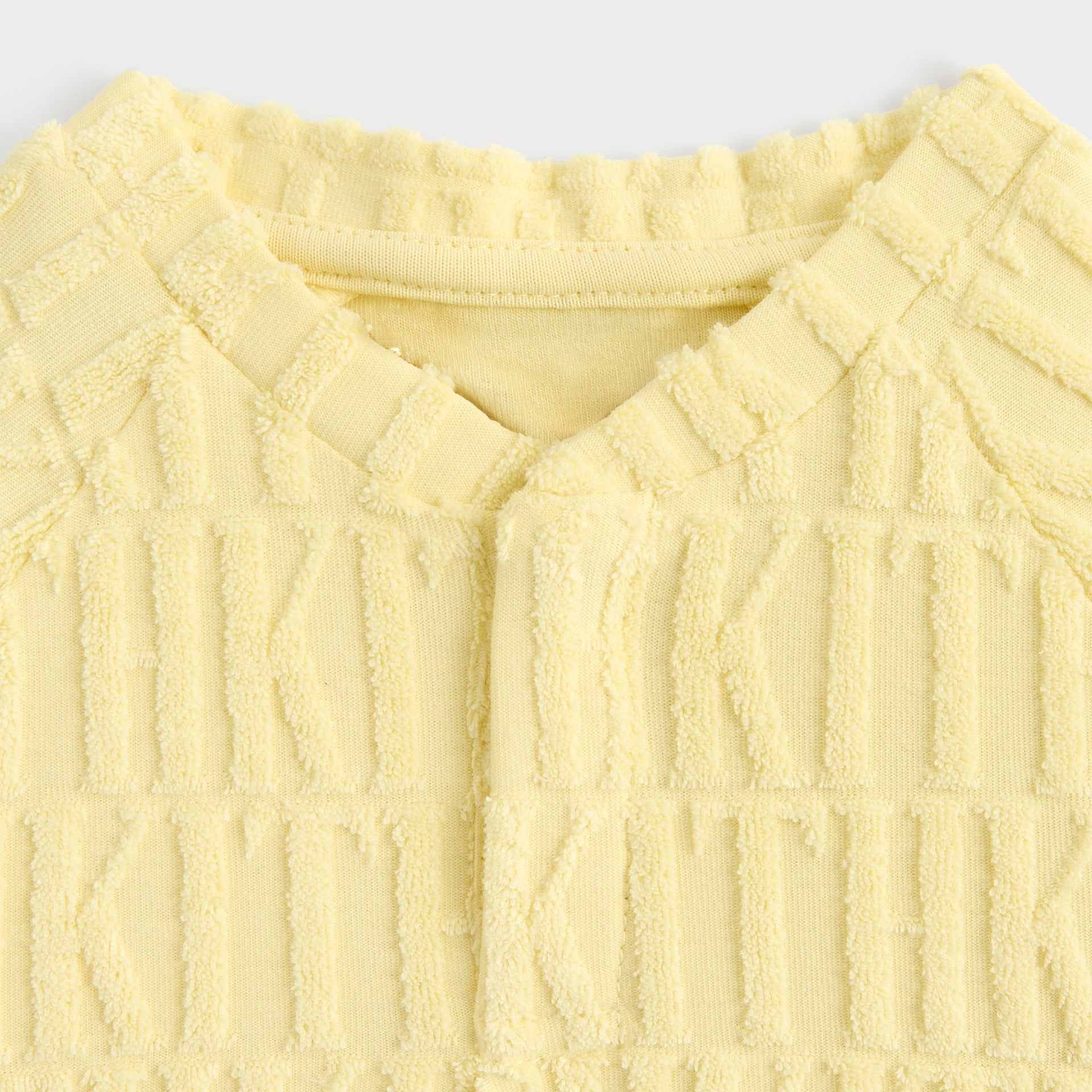 Kith Baby Monogram Terry Henley Romper - Ray