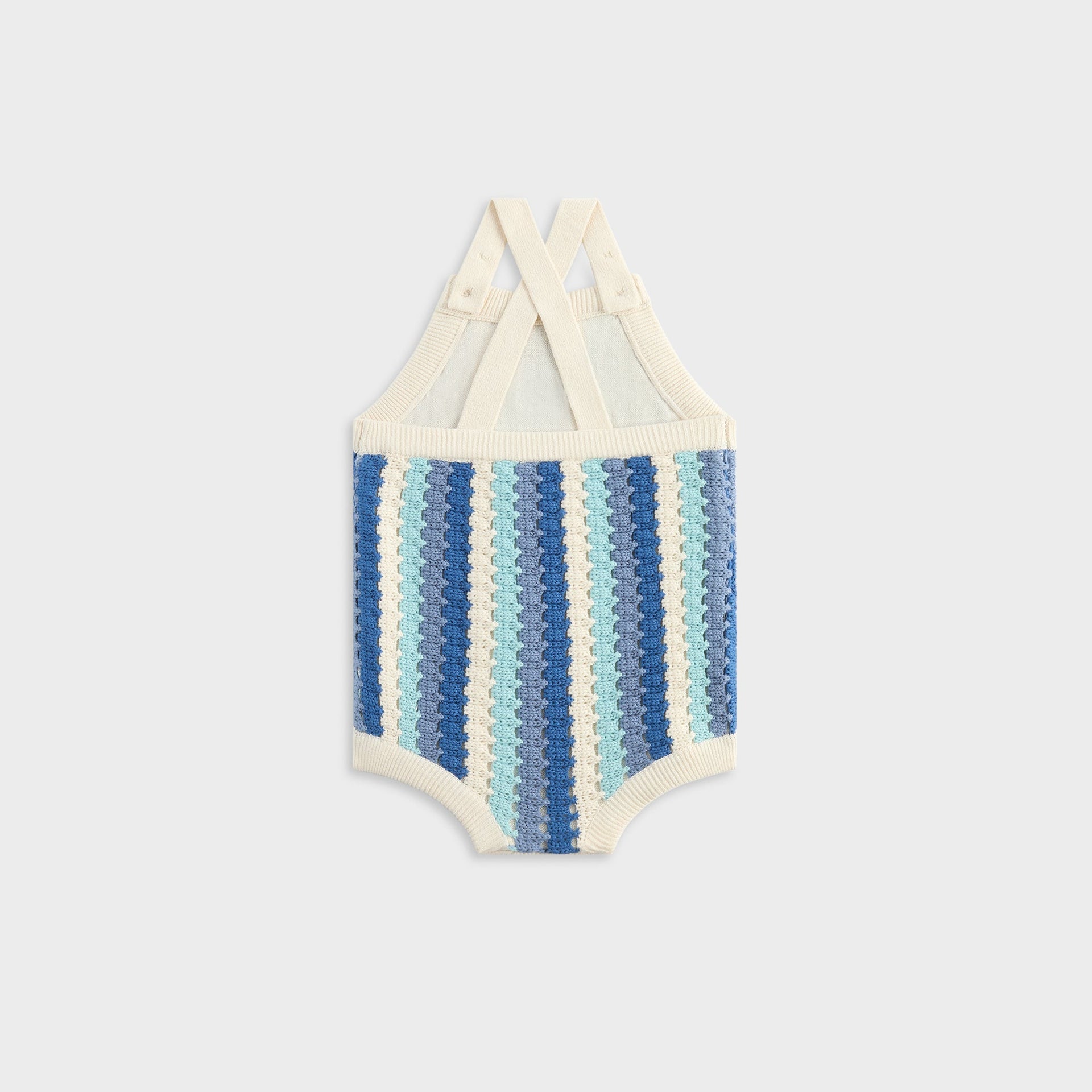 Kith Baby Open Knit Romper - Blue Skies