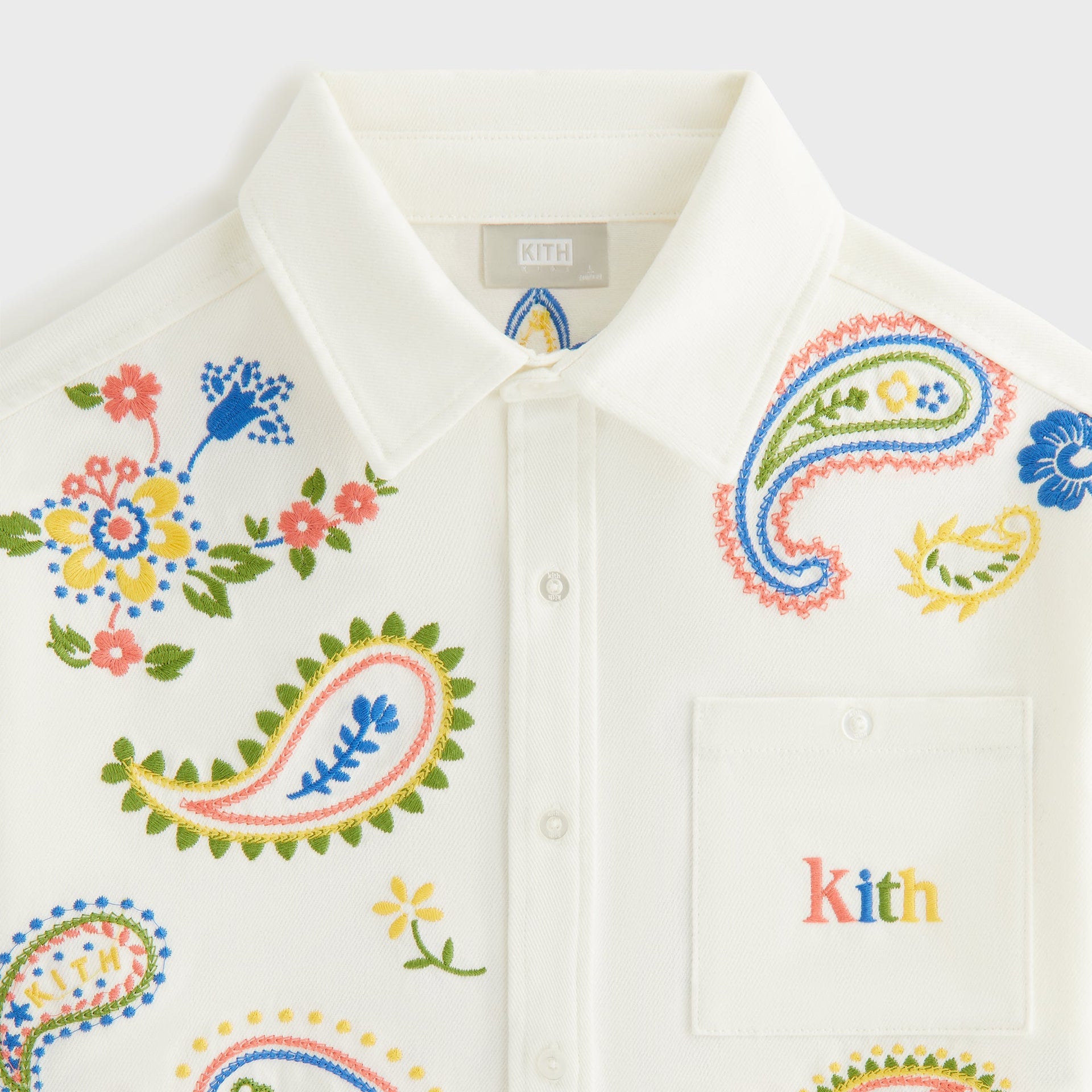 Kith Kids Floral Paisley Apollo Shirt - Silk