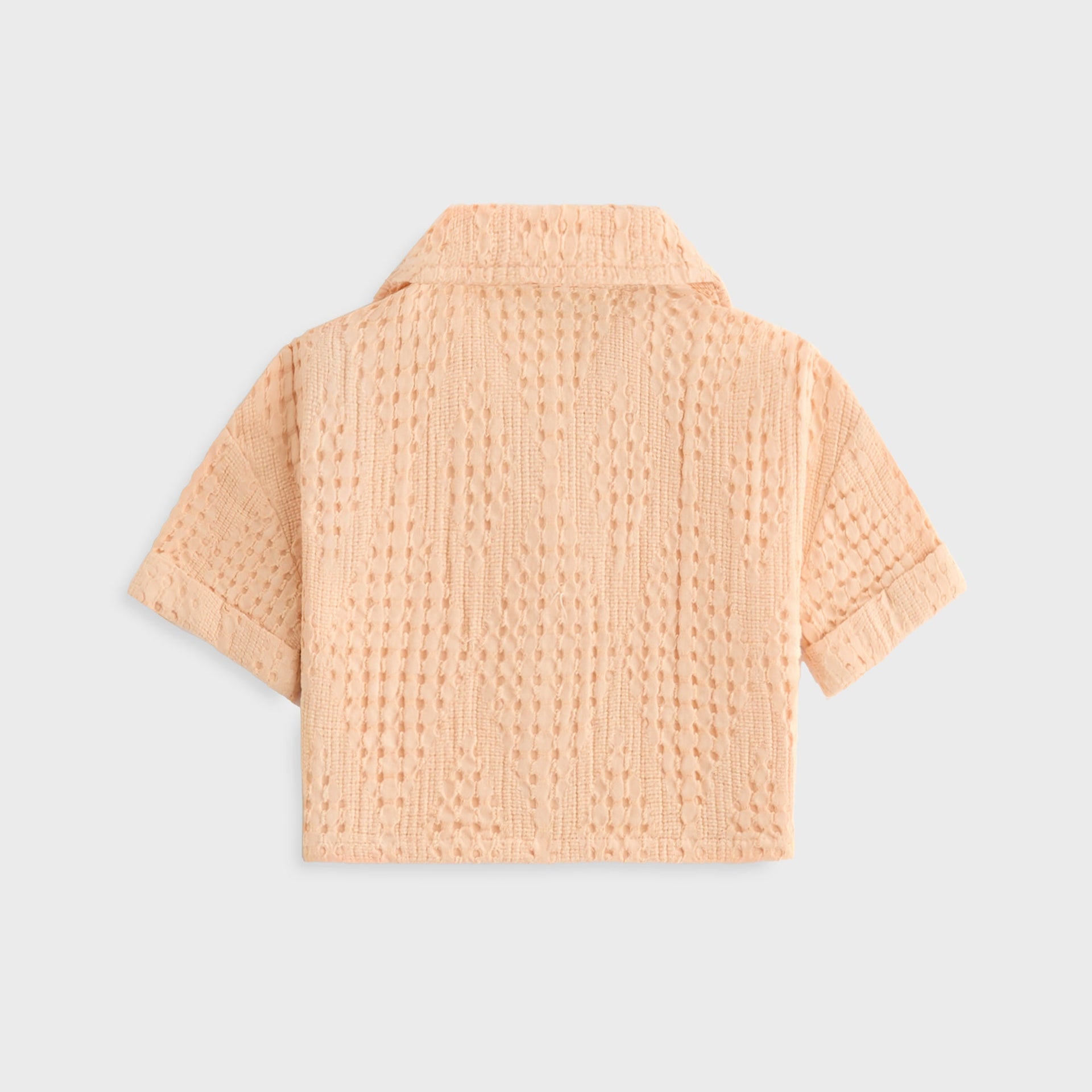 Kith Kids Jayda Cropped Textured Camp Shirt - Mycena