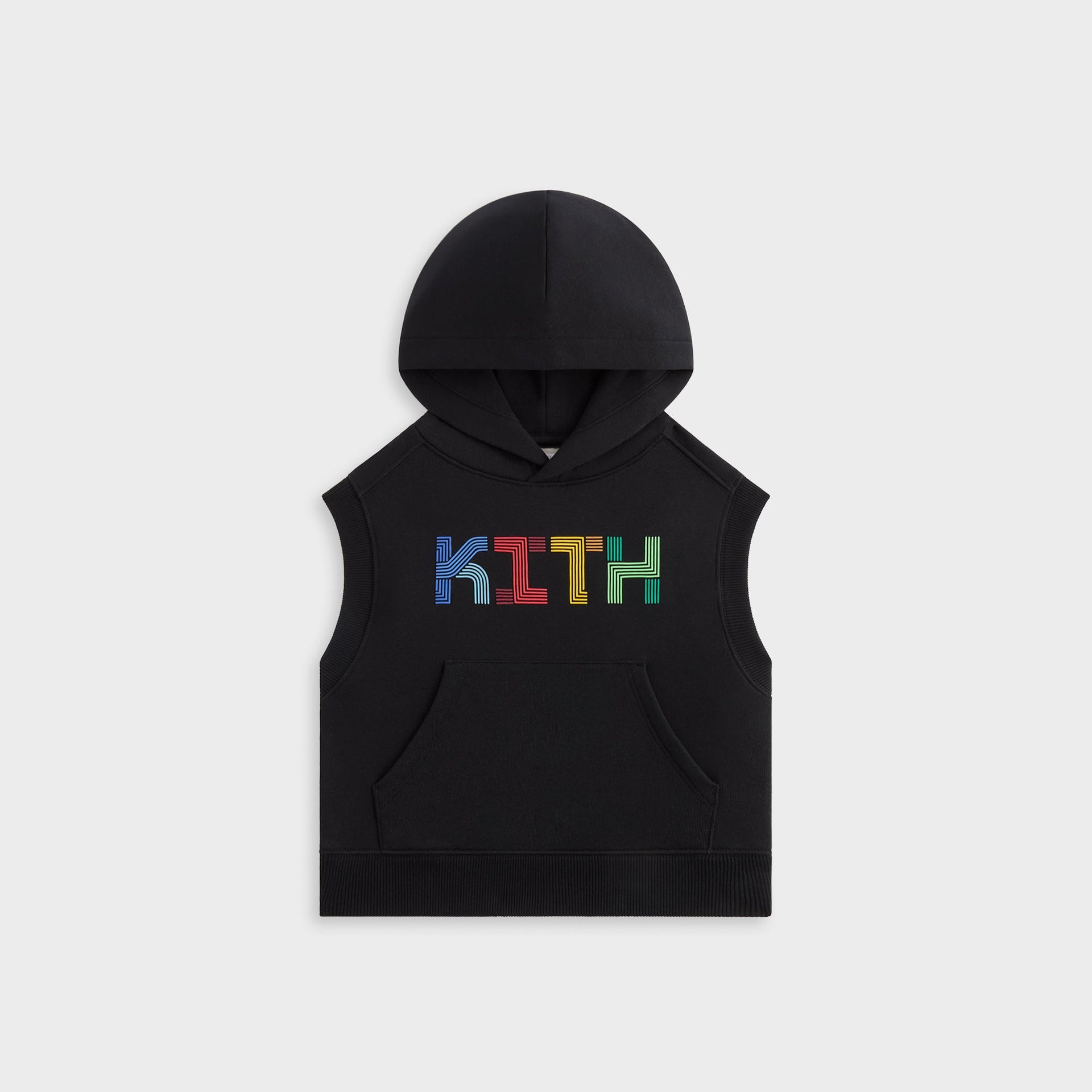 Kith Kids Pathways Sleeveless Hoodie - Black