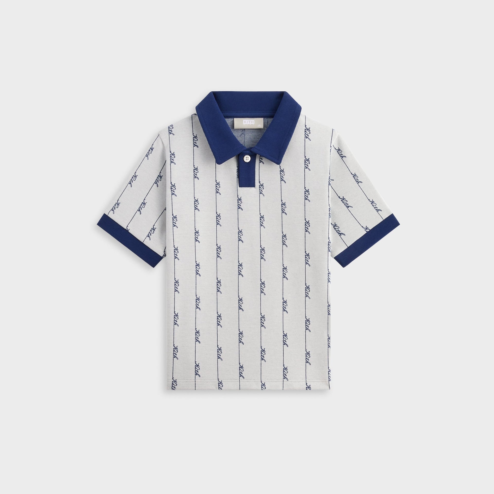 Kith Kids Script Knit Tilden Polo - Sandrift