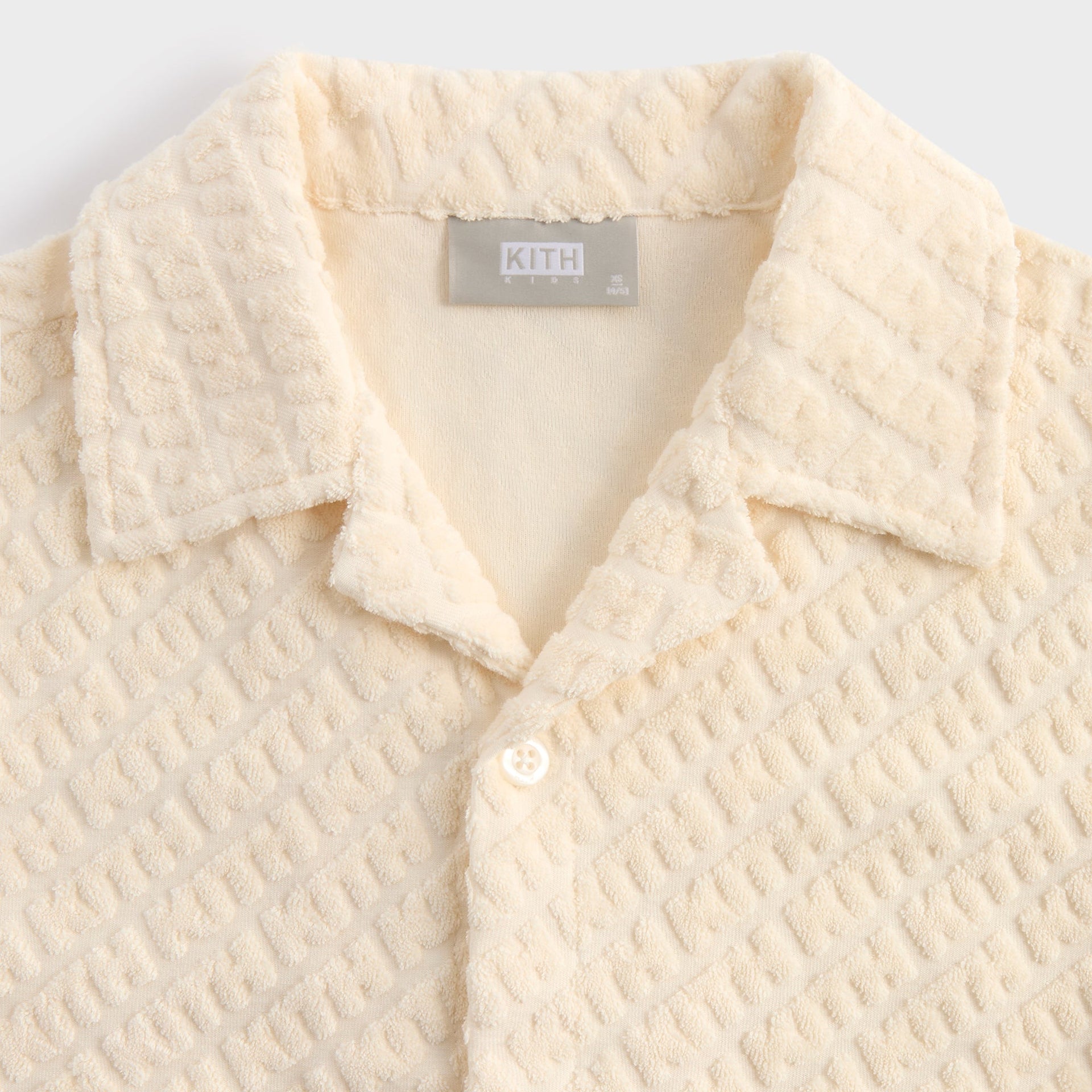 Kith Kids Monogram Terry Camp Shirt - Silk