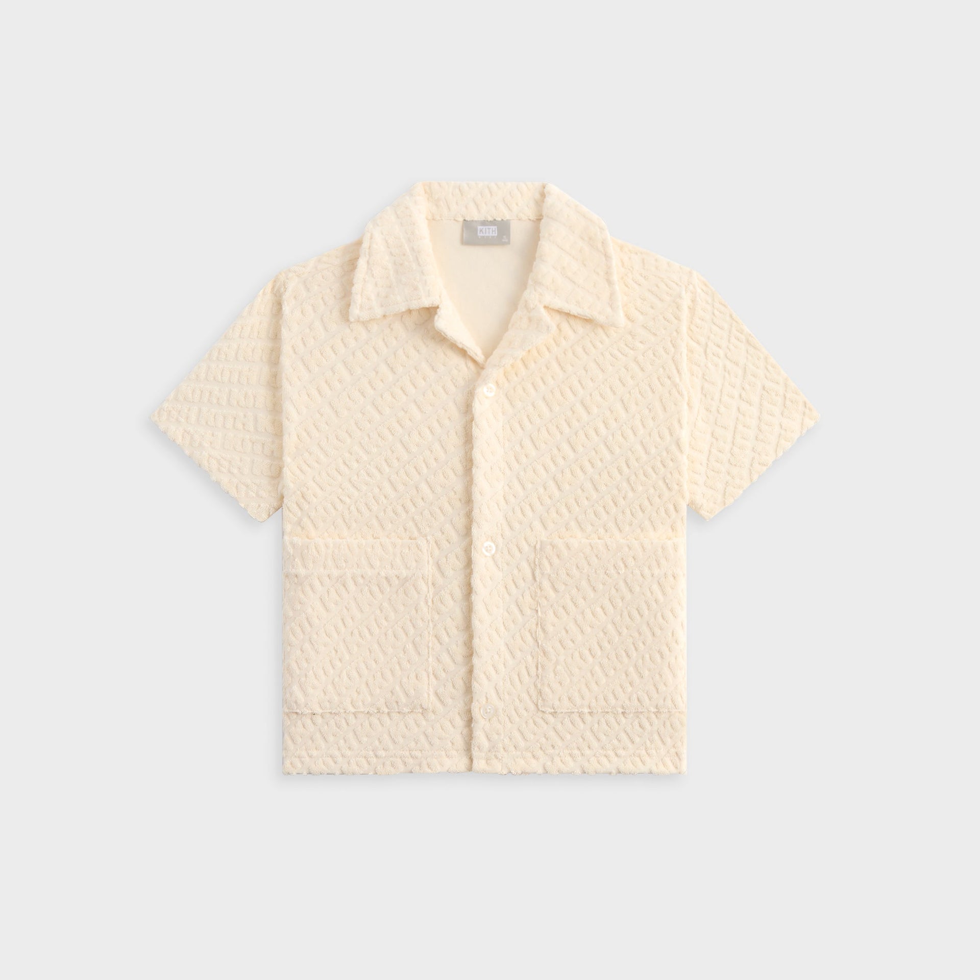 Kith Kids Monogram Terry Camp Shirt - Silk