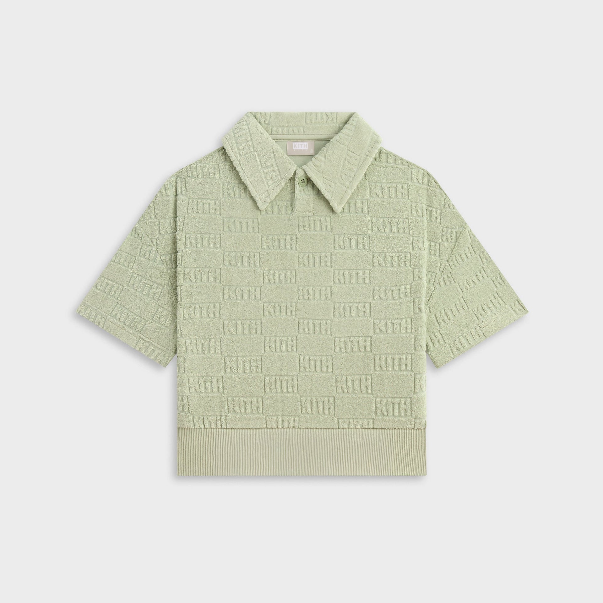 Kith Kids Monogram Pullover Terry Polo - Tranquility