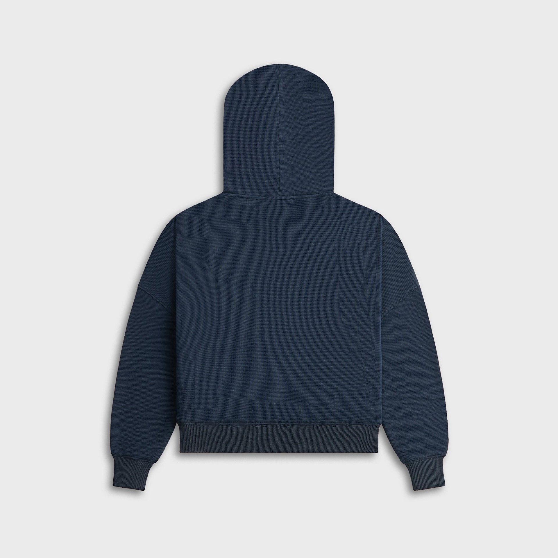 Kith Kids Waffle Nelson Quarter Zip Hoodie - Nocturnal