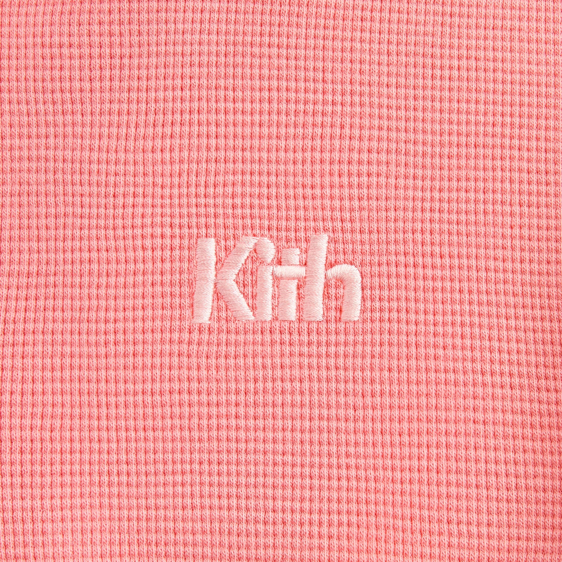 Kith Kids Waffle Fallon Quarter Zip Hoodie - Dawn