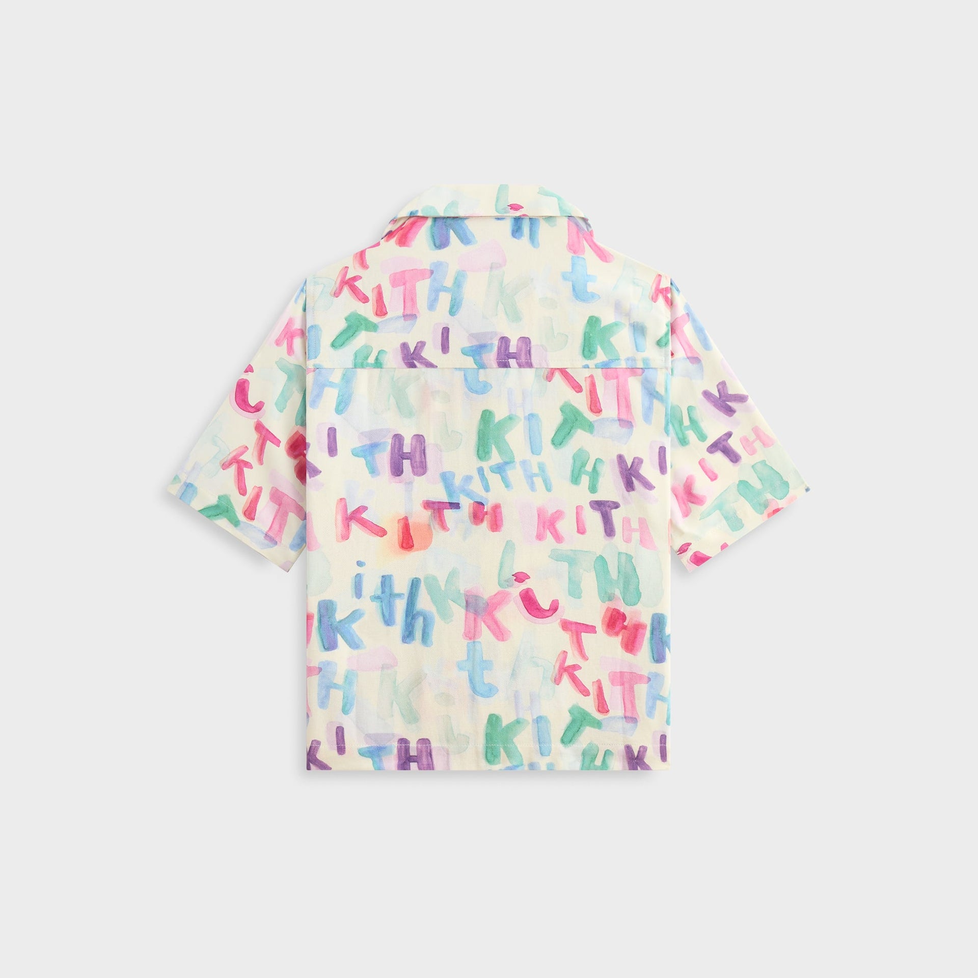 Kith Kids Watercolor Camp Shirt - White