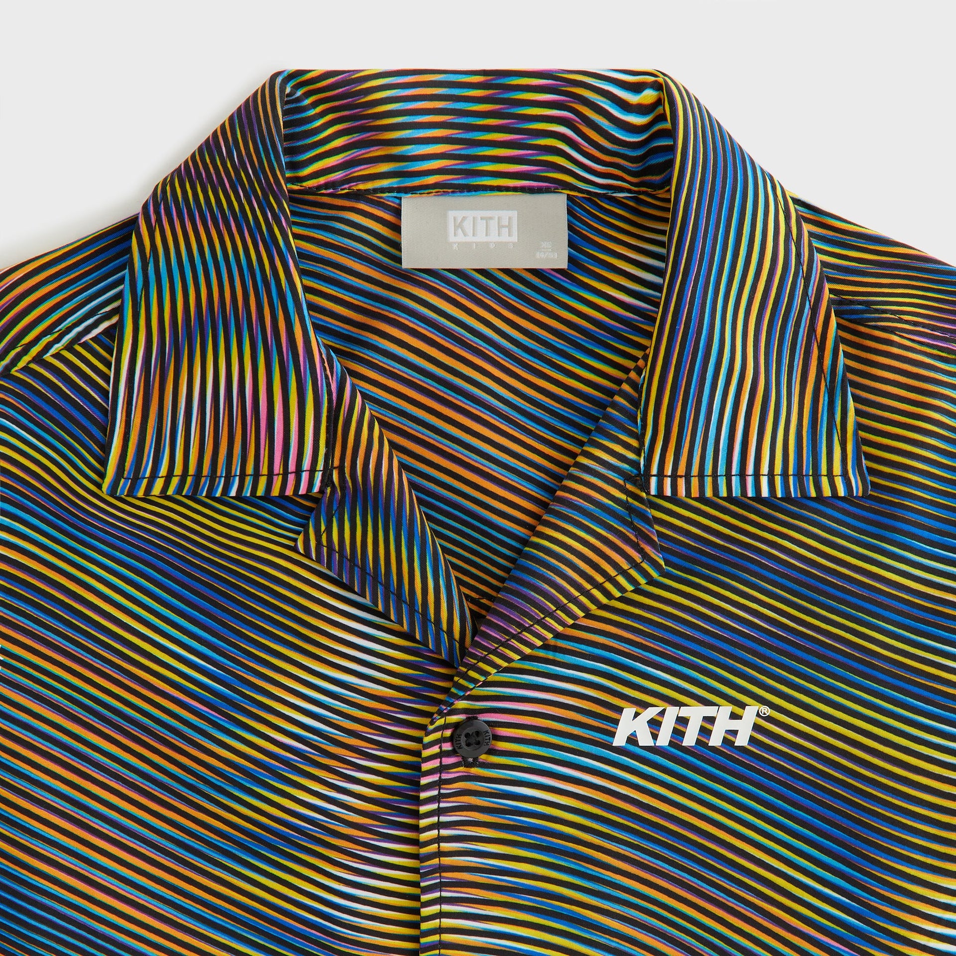 Kith Kids Moire Camp Shirt - Black