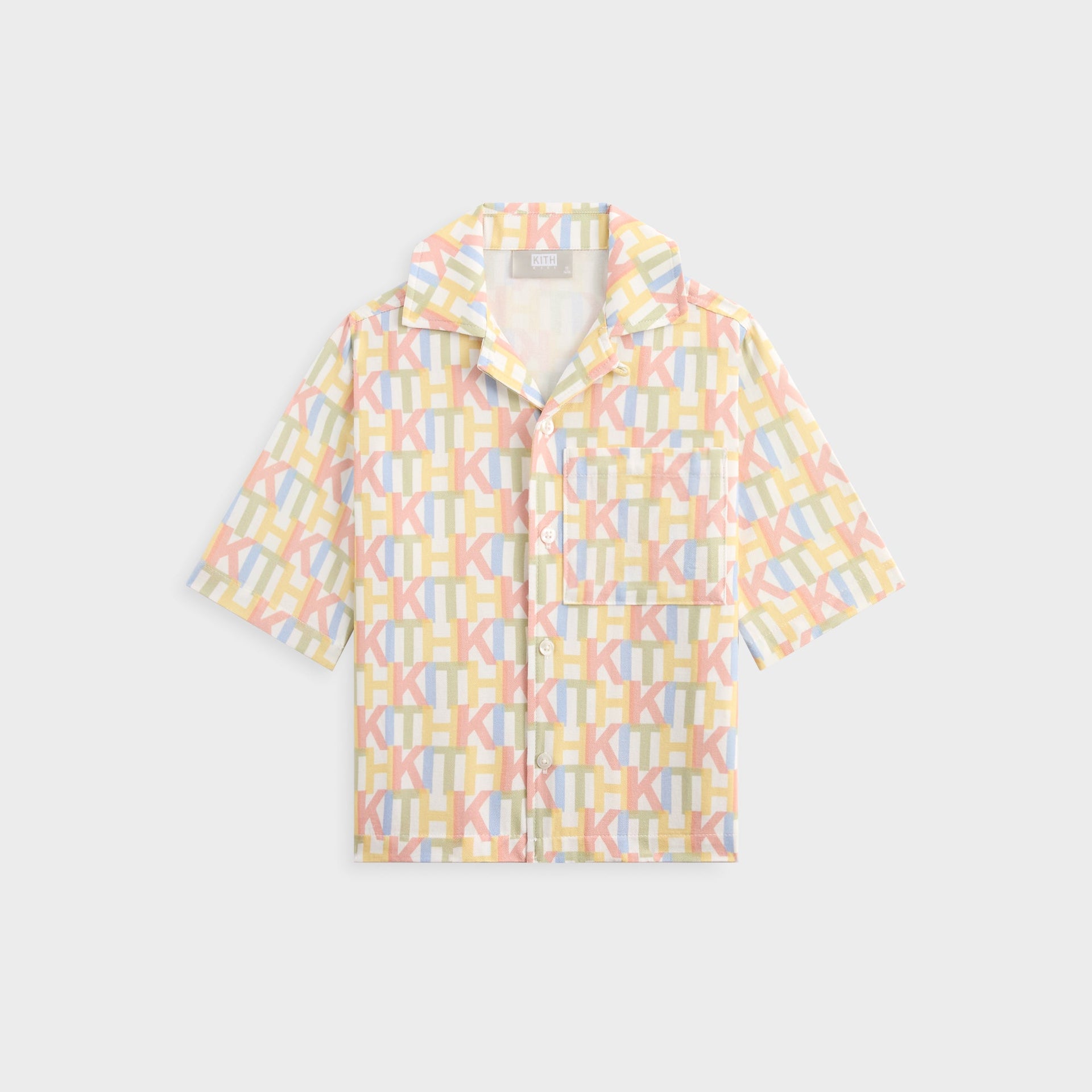 Kith Kids Monogram Thompson Camp Shirt - Silk