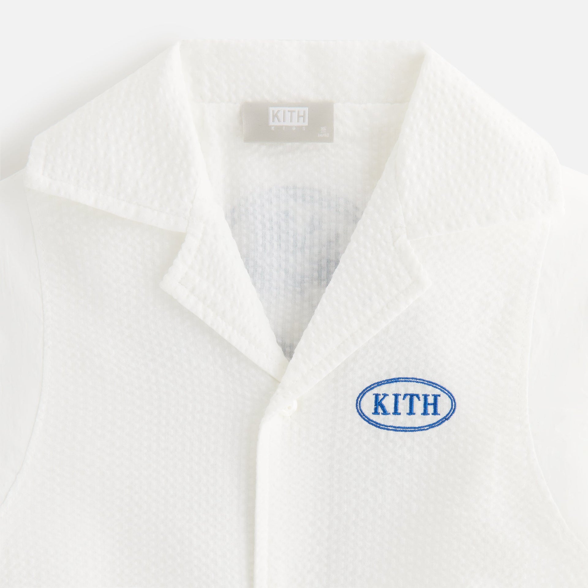 Kith Kids Seersucker Landon Souvenir Shirt - Silk