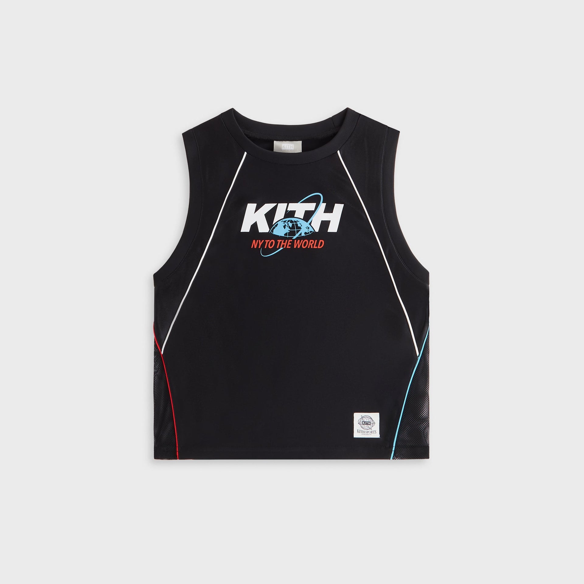 Kith Kids NY to the World Unisphere Faille Jersey - Black