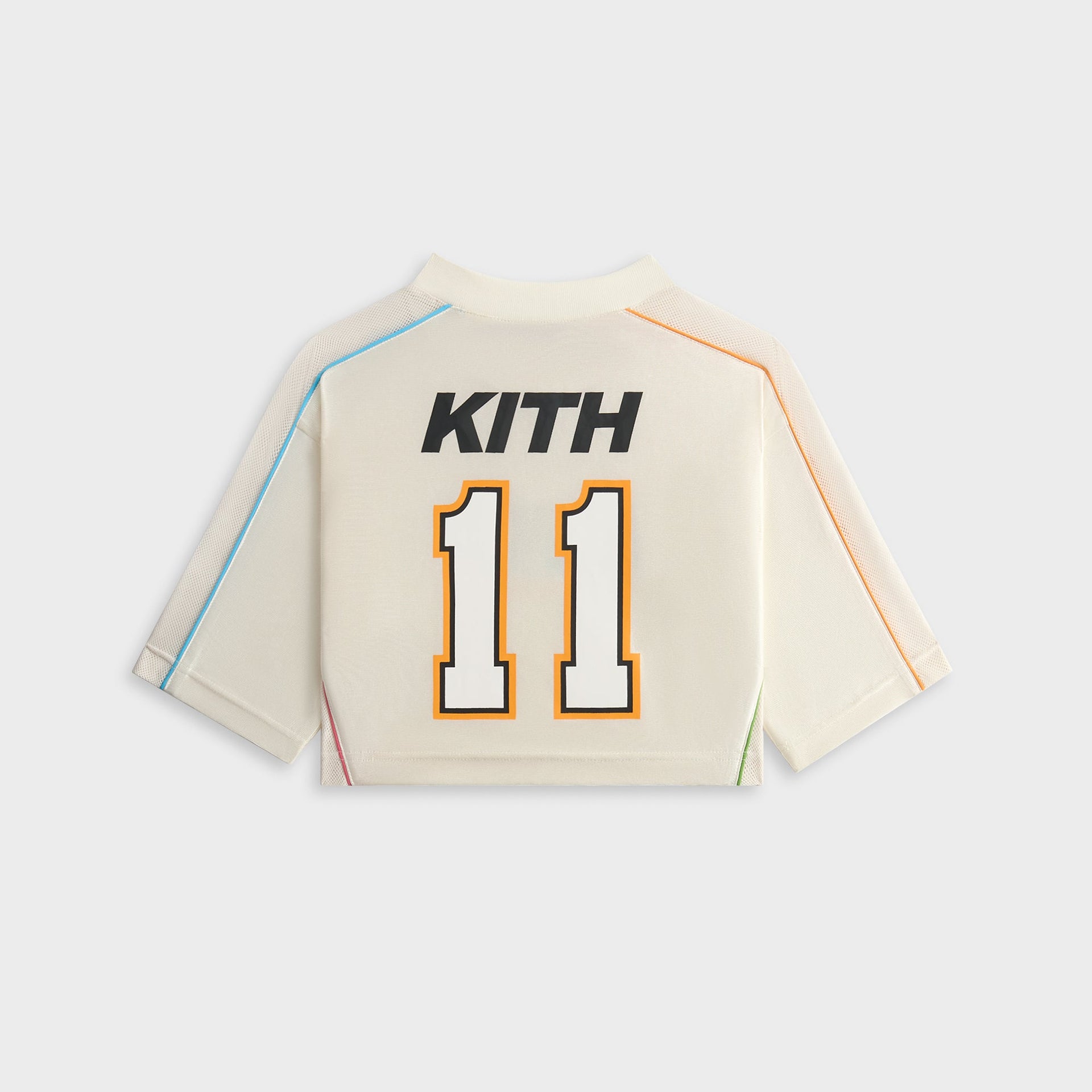 Kith Kids NY to the World Unisphere Faille Crop Jersey - Sandrift