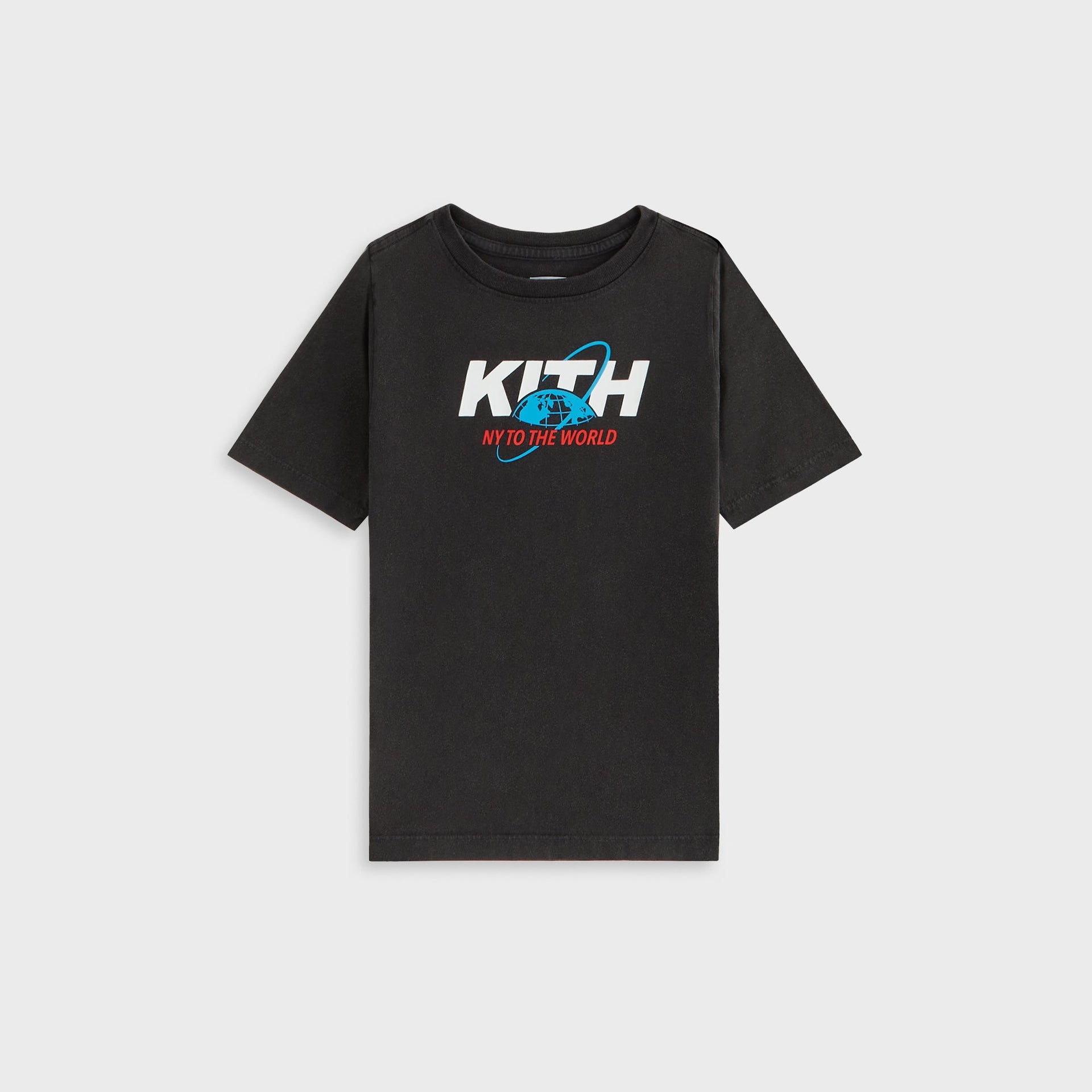 Kith Kids New York to the World Unisphere Vintage Tee - Black