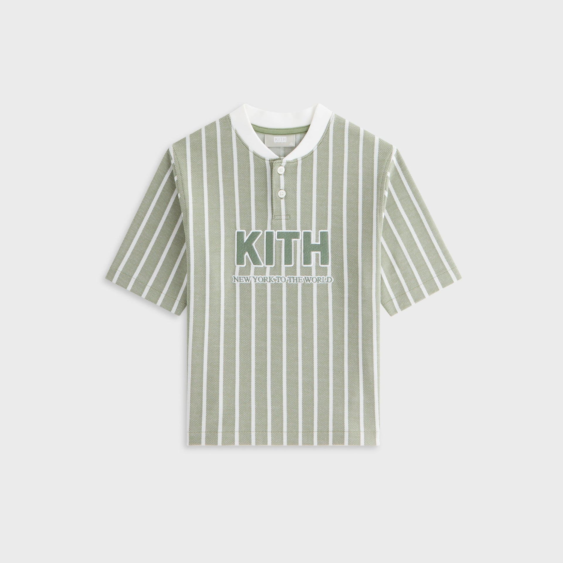 Kith Kids Birdseye Pearson Henley Pullover - Spear