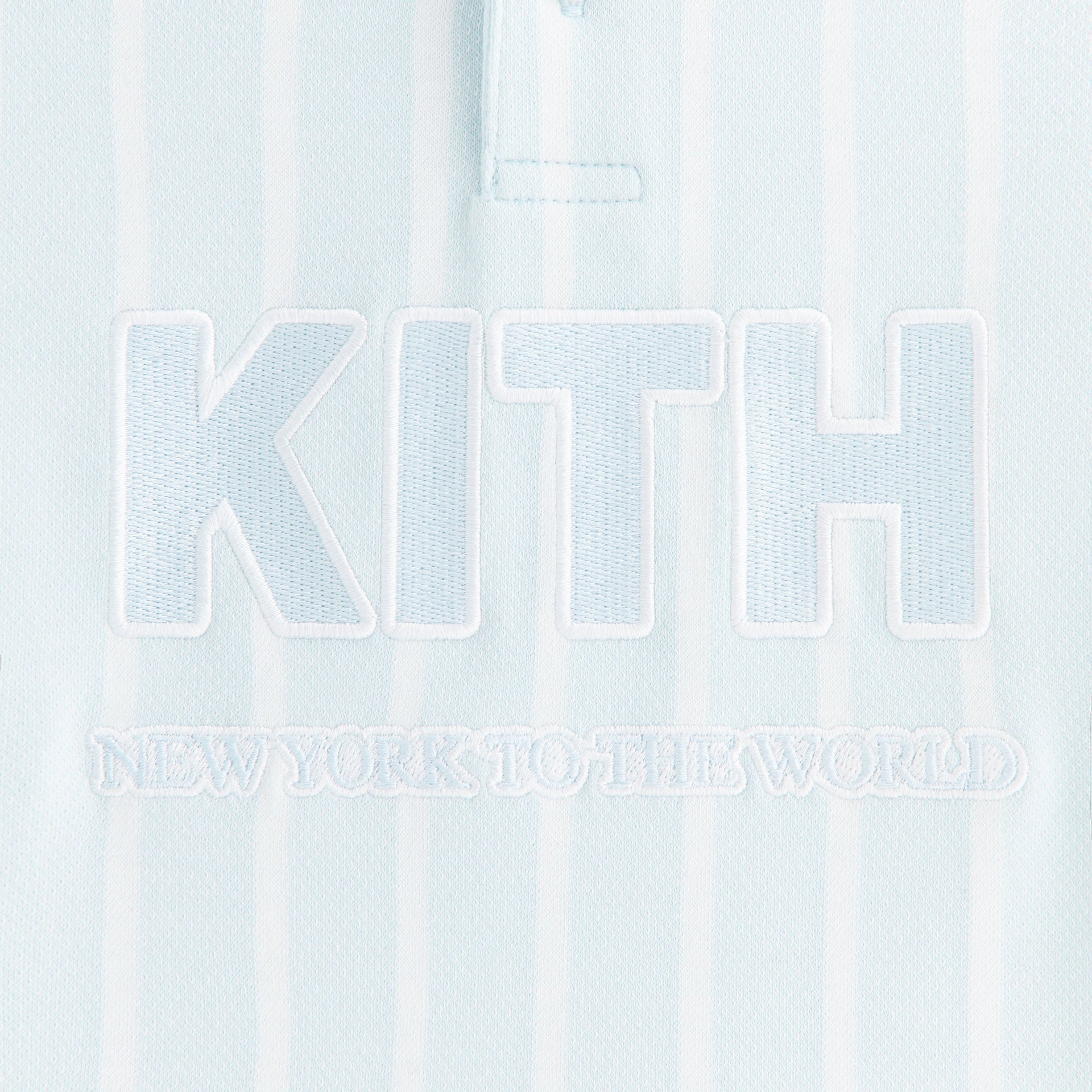 Kith Kids Birdseye Pearson Henley Pullover - Blue Skies