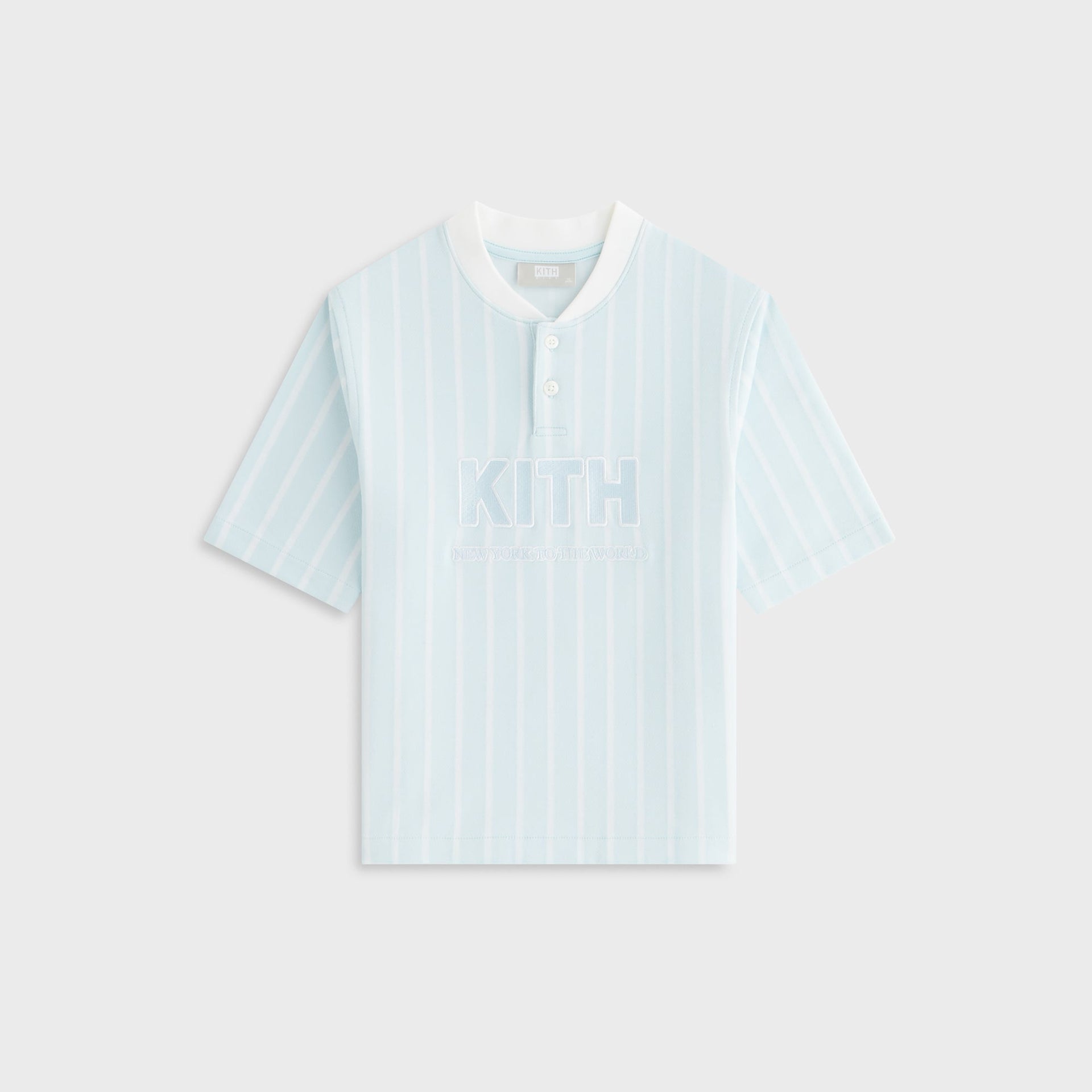 Kith Kids Birdseye Pearson Henley Pullover - Blue Skies