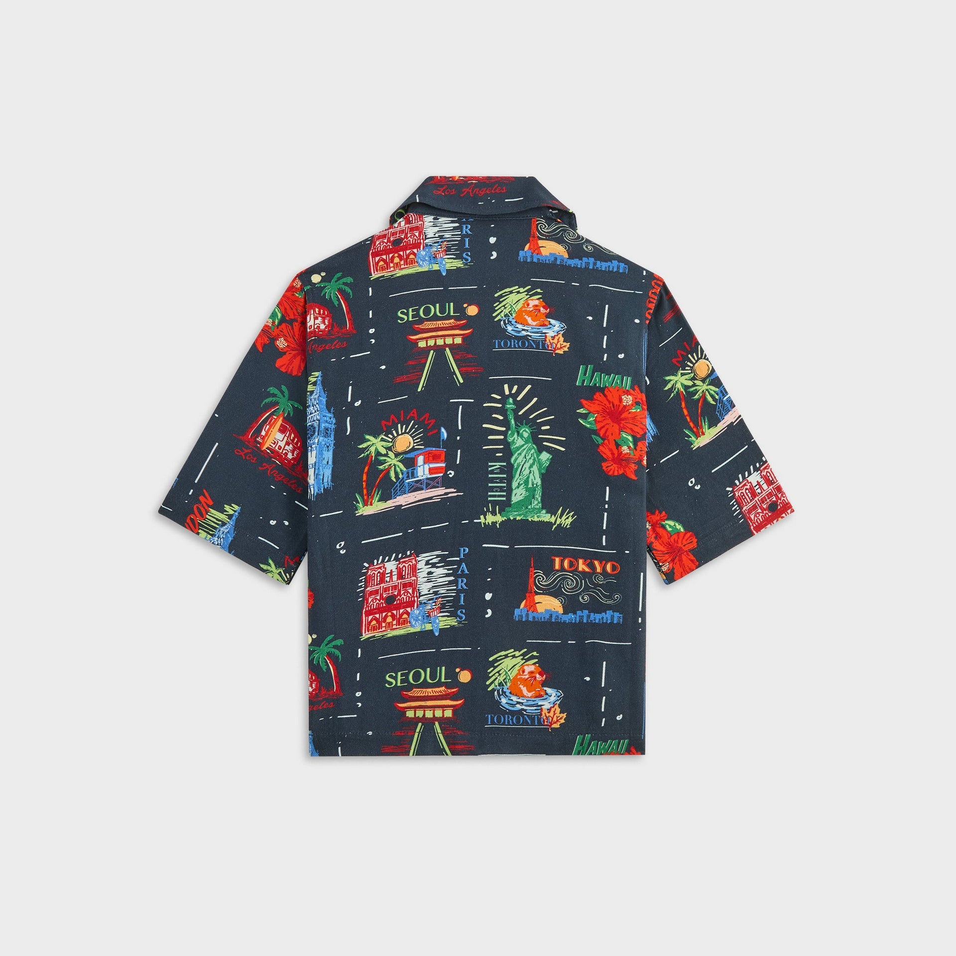 Kith Kids Souvenir Stamp Thompson Camp Shirt - Nocturnal