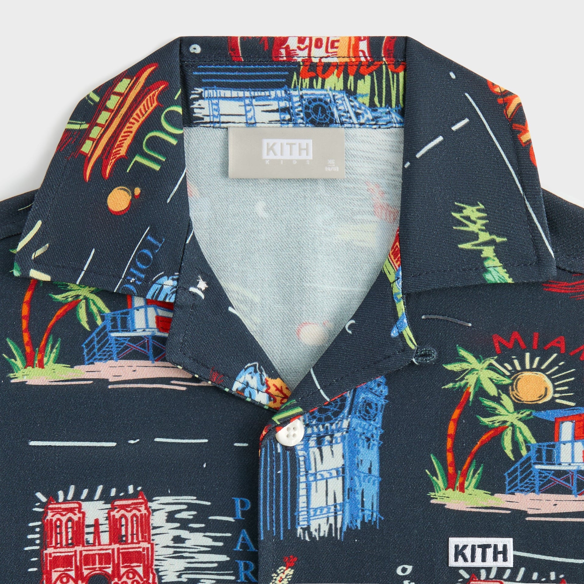 Kith Kids Souvenir Stamp Thompson Camp Shirt - Nocturnal