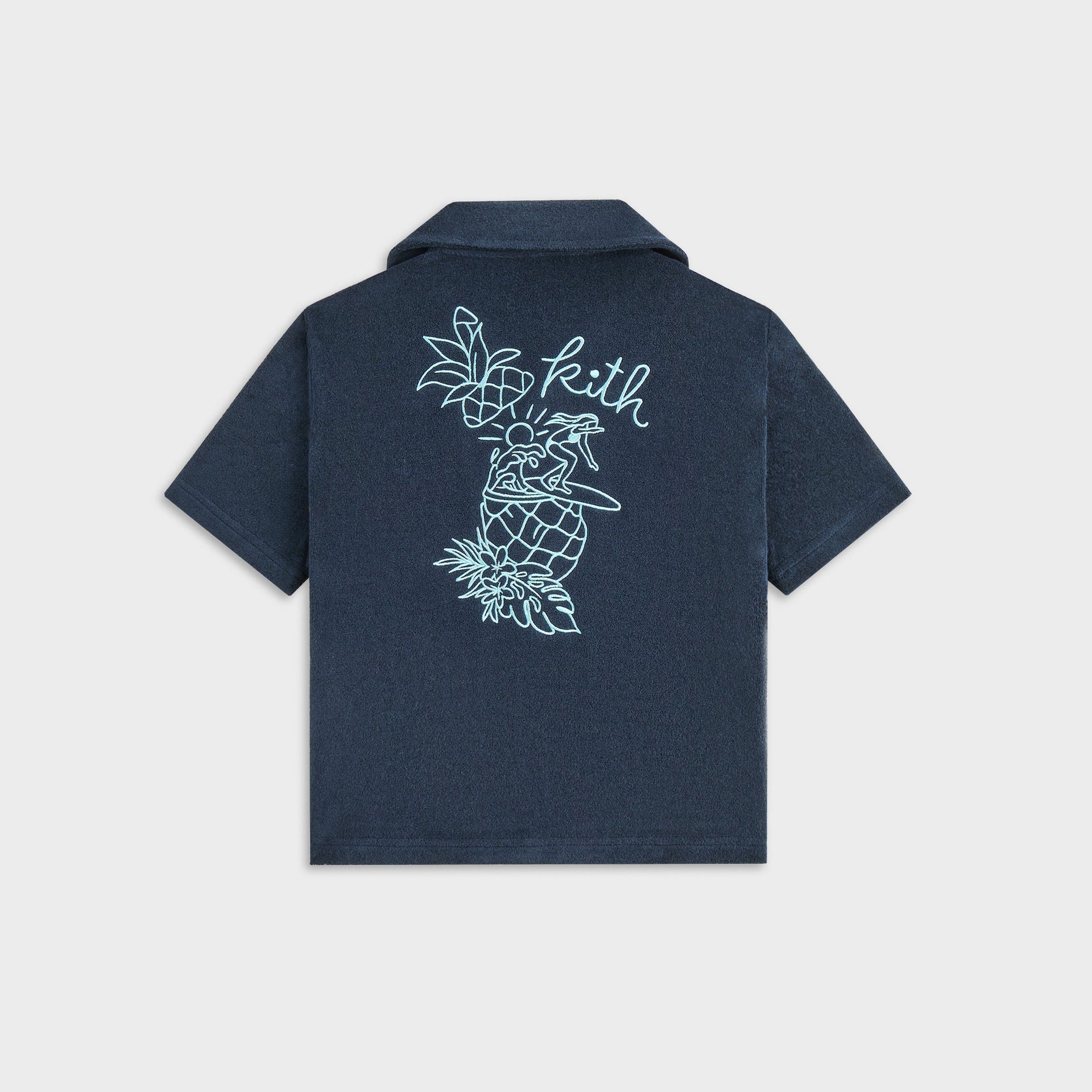 Kith Kids Novelty Terry Camp Shirt - Nocturnal