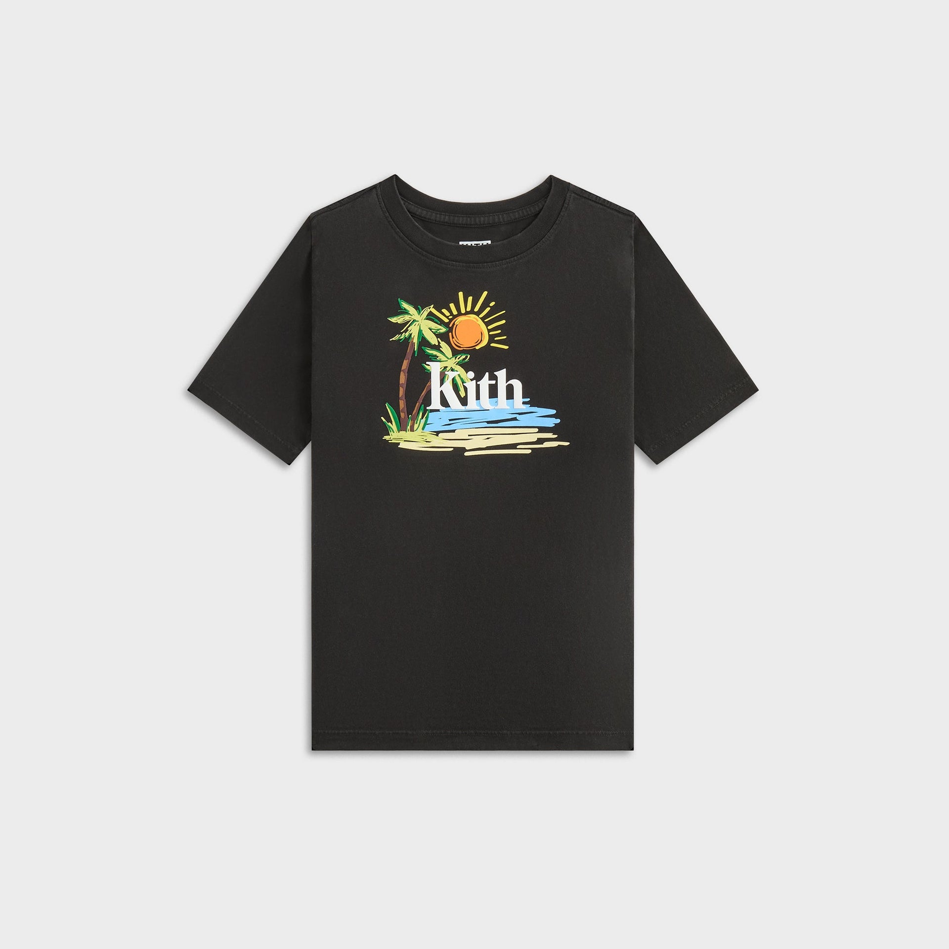 Kith Kids Summer Serif Vintage Tee - Black