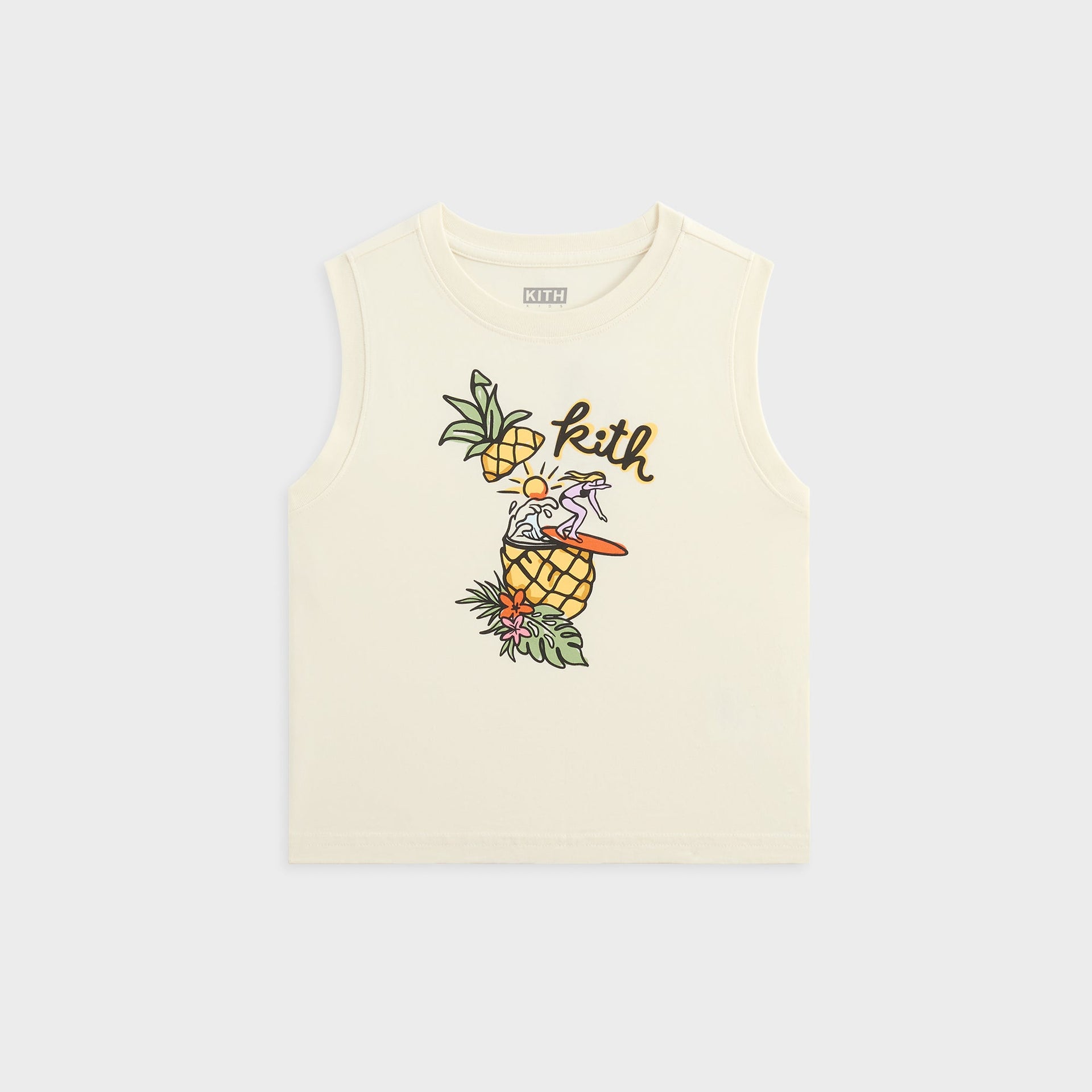 Kith Kids Pineapple Surfer Muscle Tank - Silk