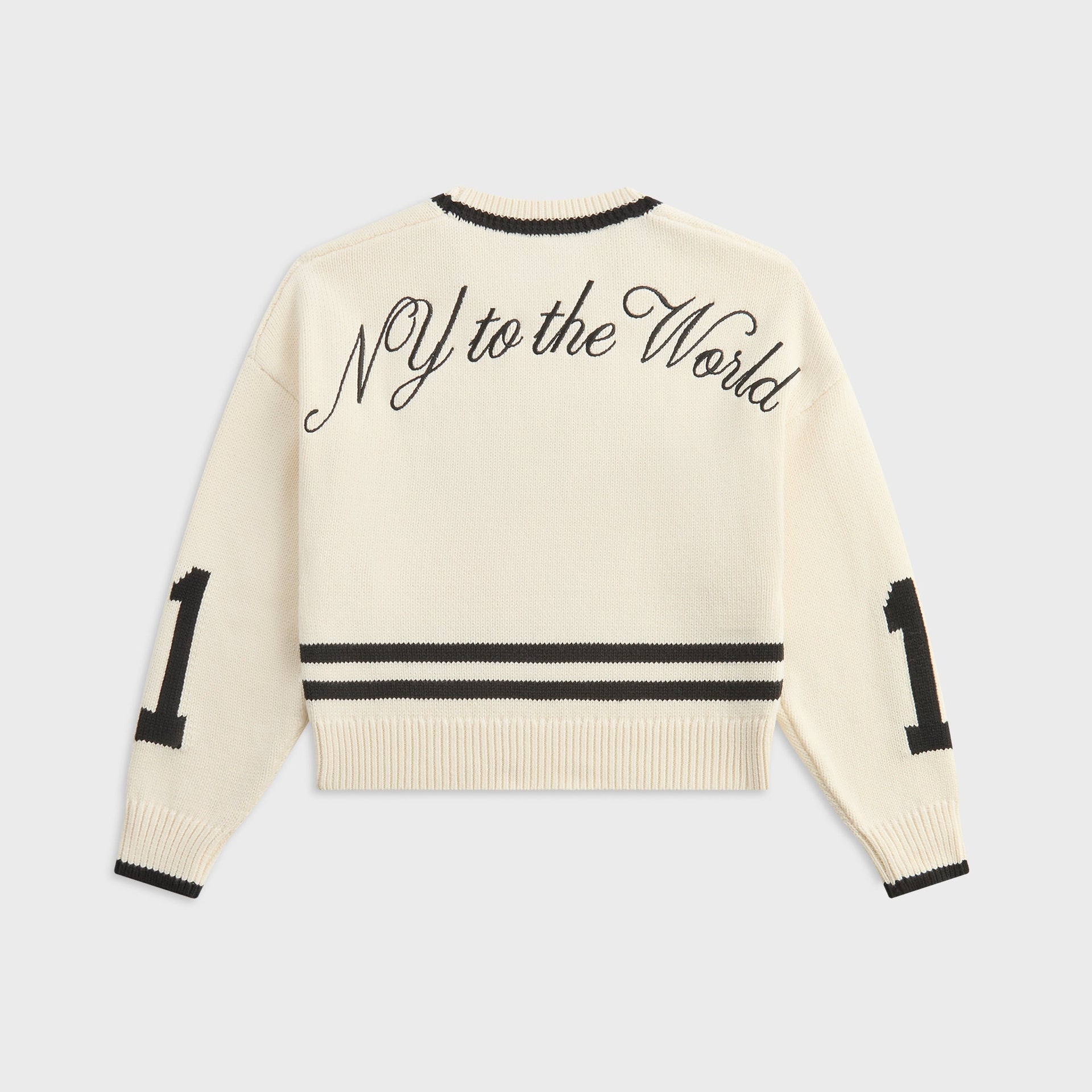 Kith Kids Varsity Crewneck Sweater - Sandrift