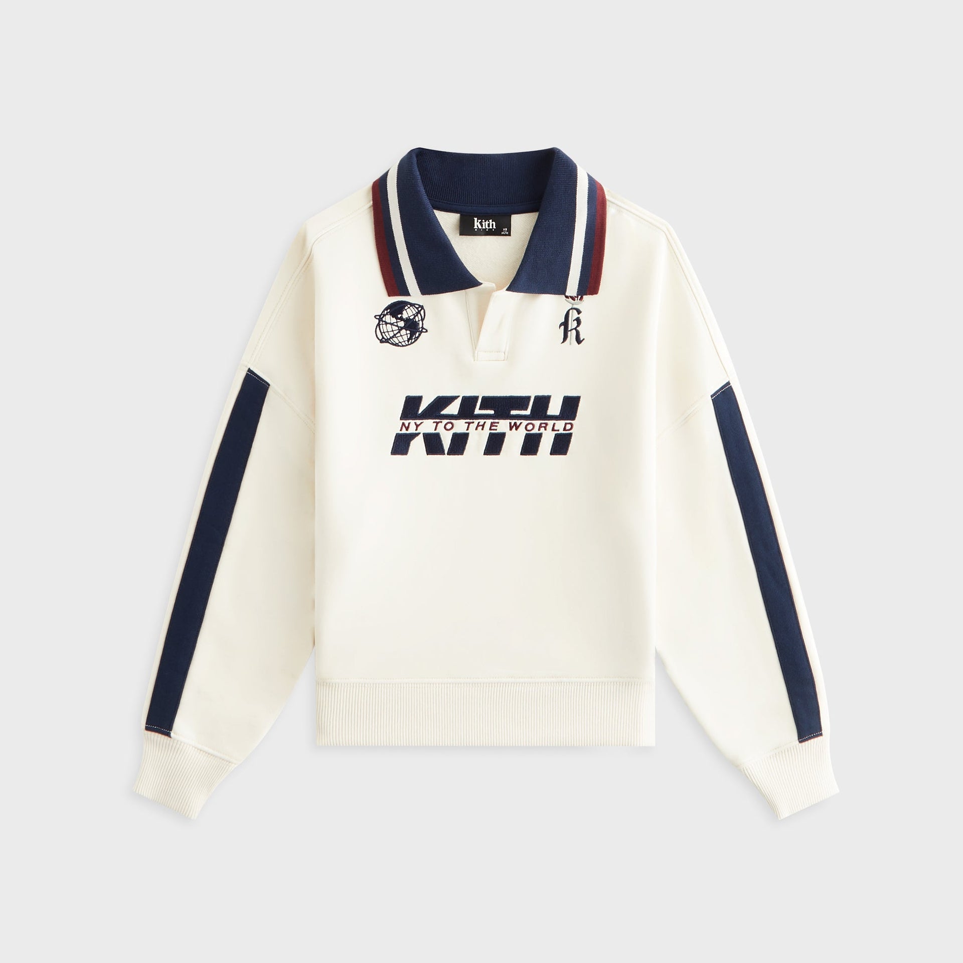 Kith Kids Collegiate Nelson Collared Pullover - Muslin