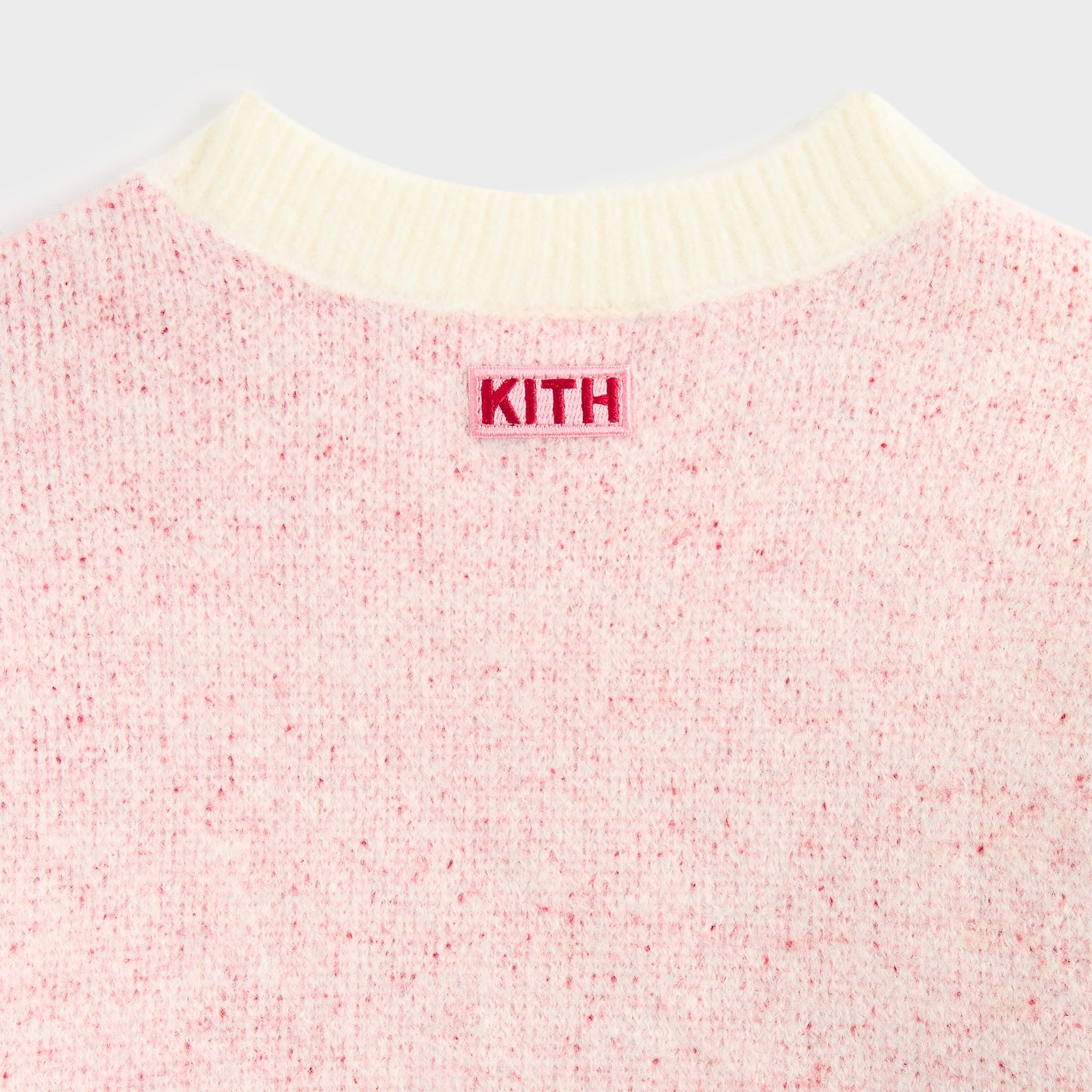 Kith Kids Novelty Fair Isle Cropped Nelson Sweater - Frosty Rose