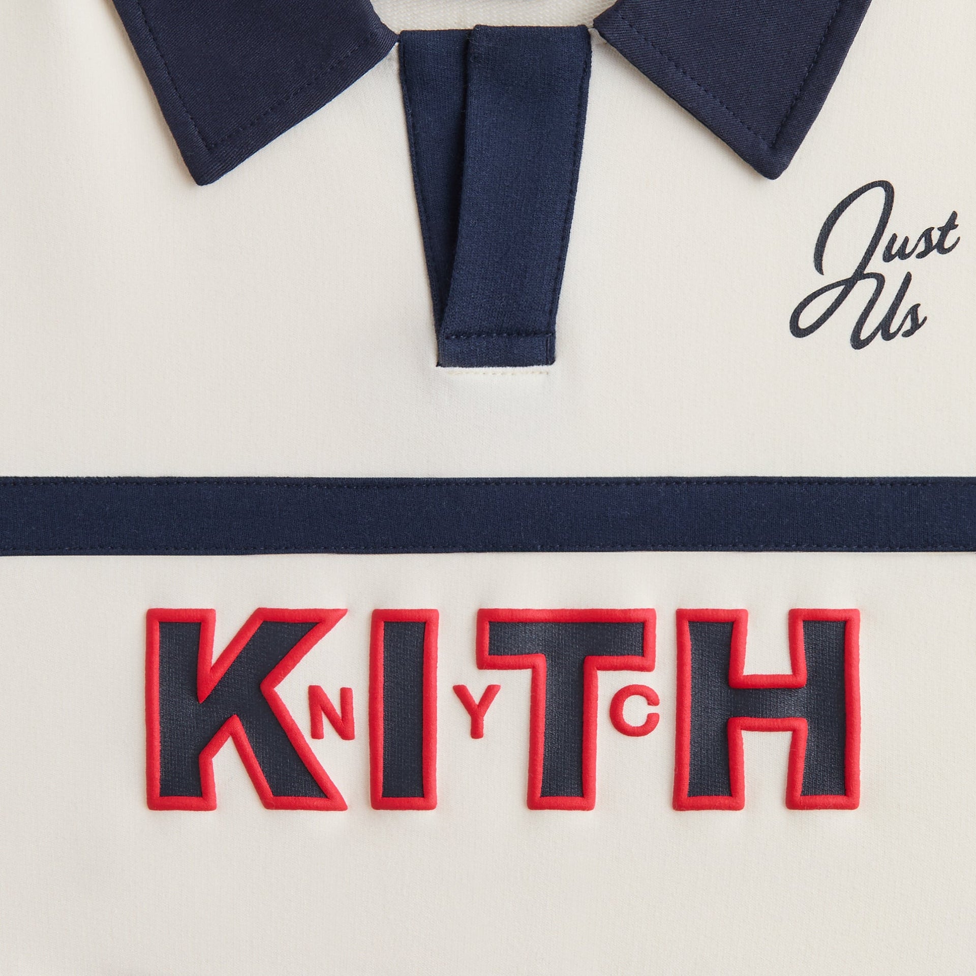Kith Kids Color-Blocked Cropped Collared Nelson Rugby - Sandrift