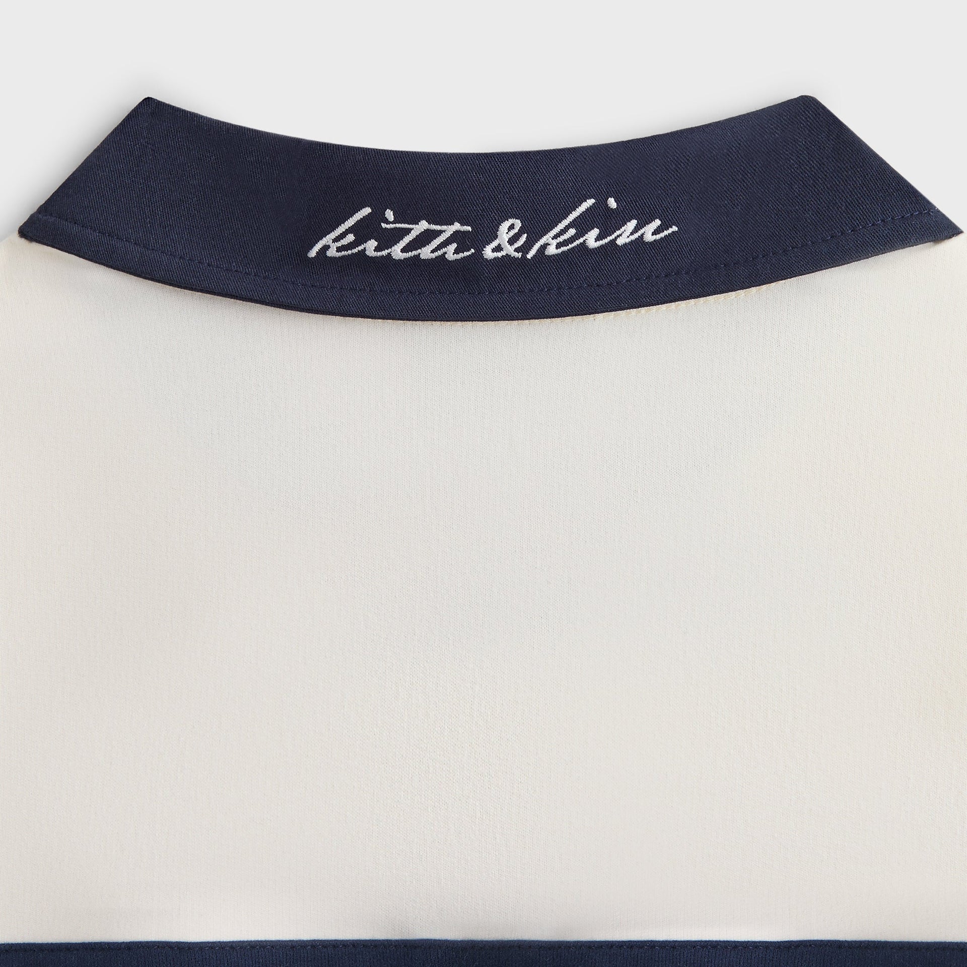 Kith Kids Color-Blocked Cropped Collared Nelson Rugby - Sandrift